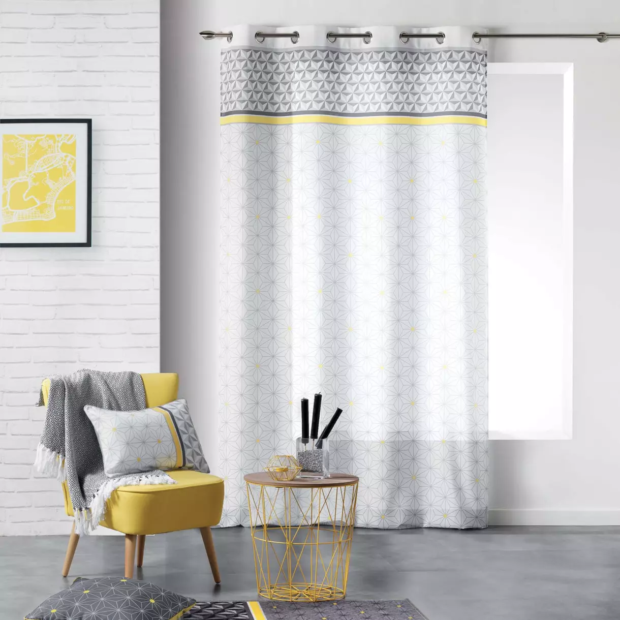 Visillo (140 x 240 cm) Mirade Amarillo 1