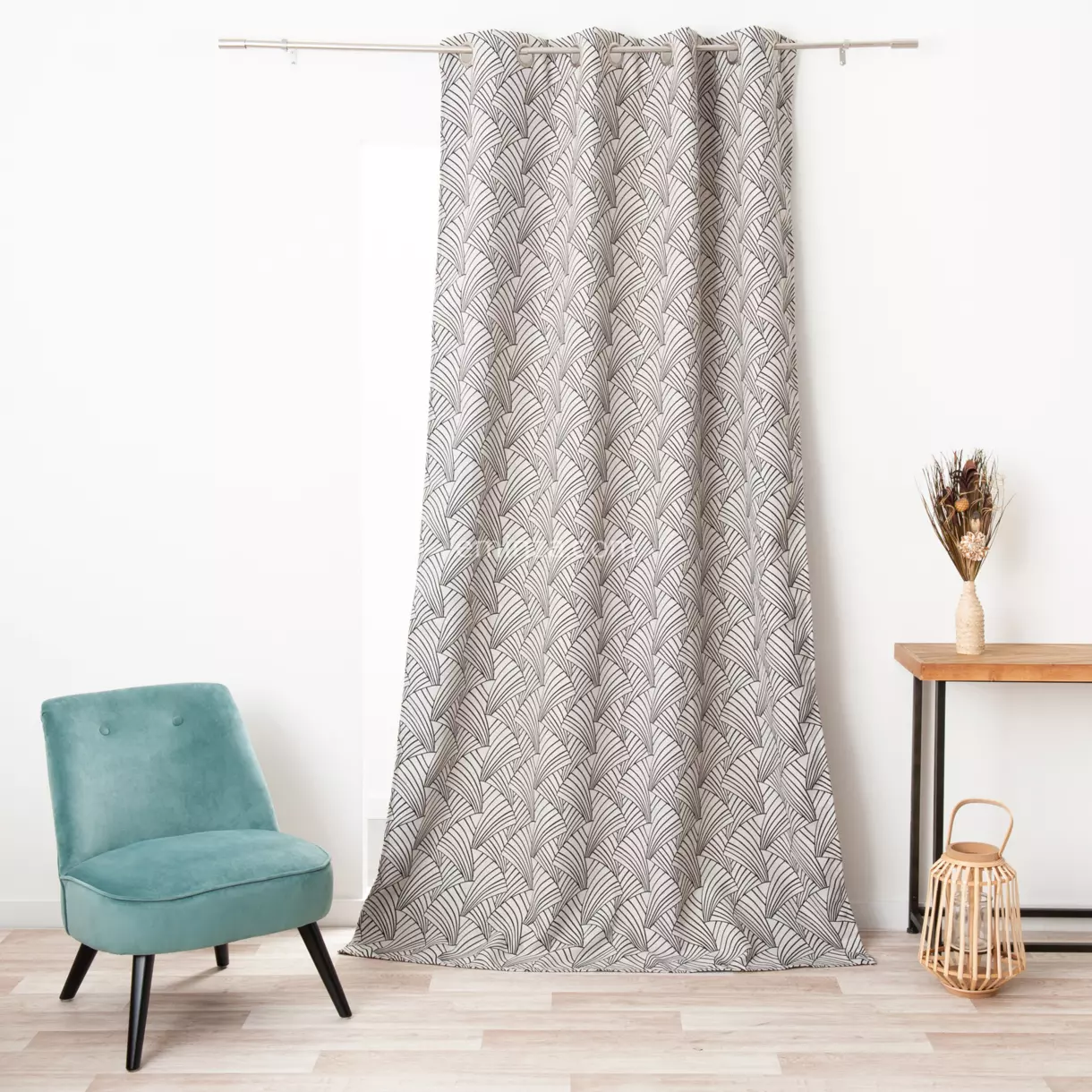 Rideau (135 x 250 cm) Ardeco Noir 1