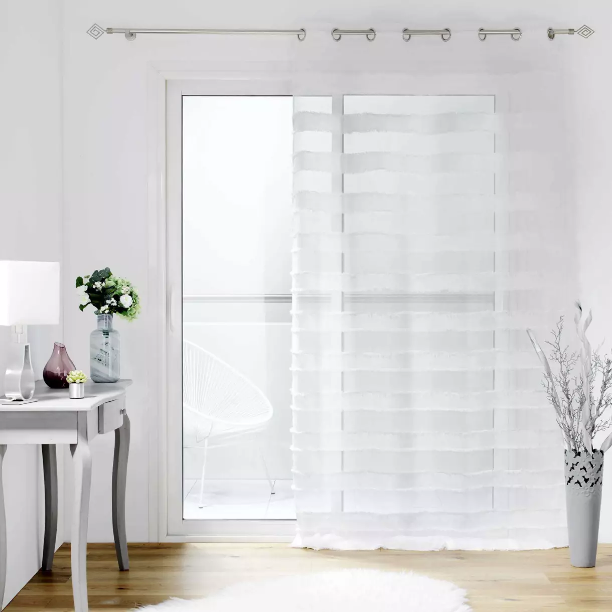 Visillo (140 x 260 cm) Lalina Blanco 1