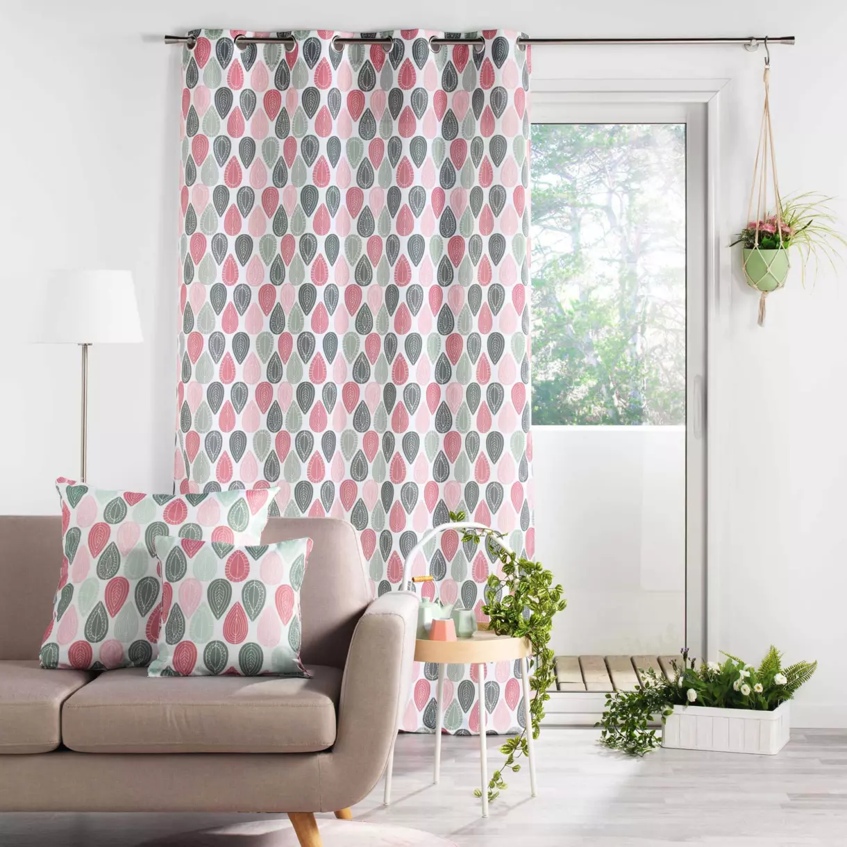Rideau (140 x 260 cm) Palpito Rose 1
