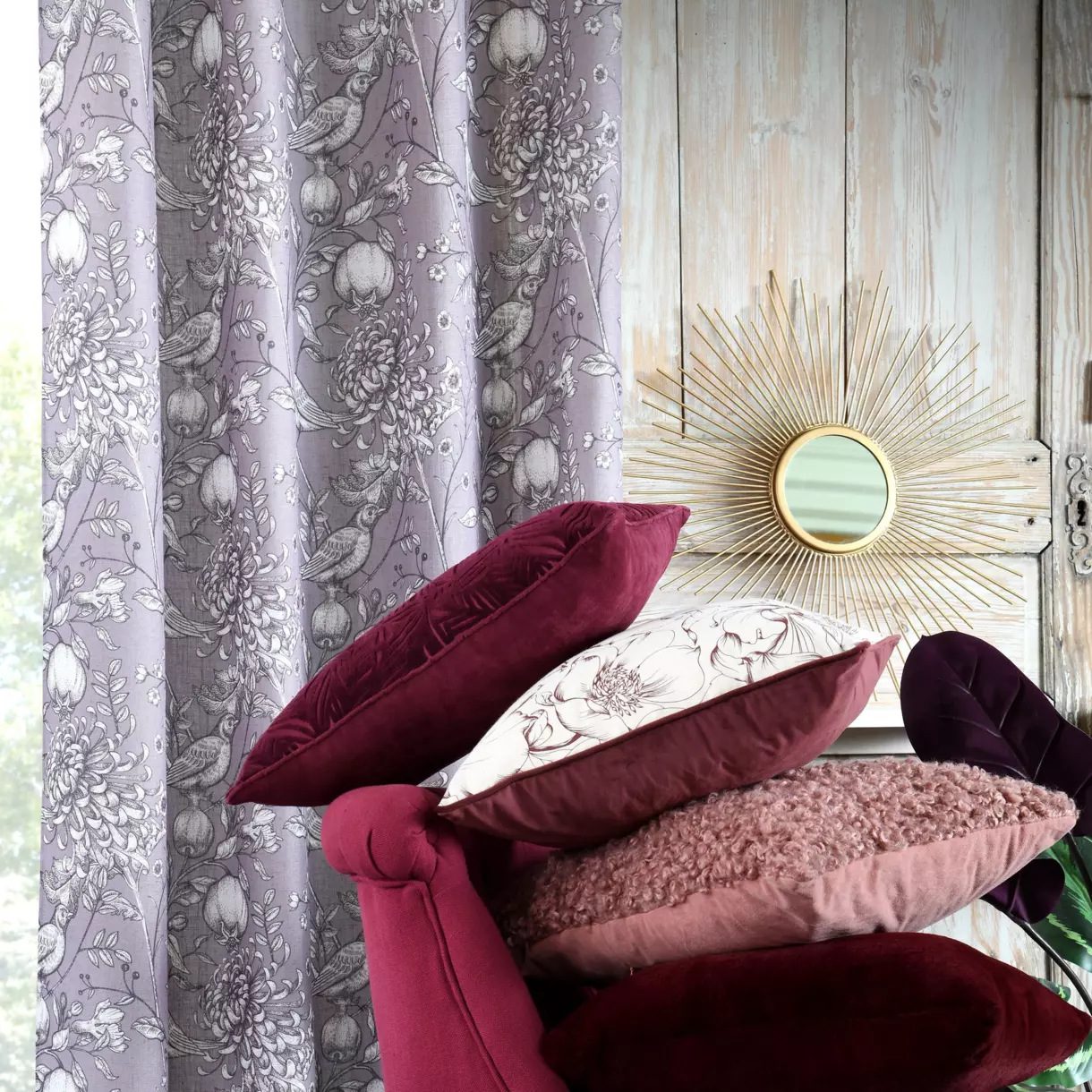 Rideau (140 X 260 cm) Ambroise Rose blush 1