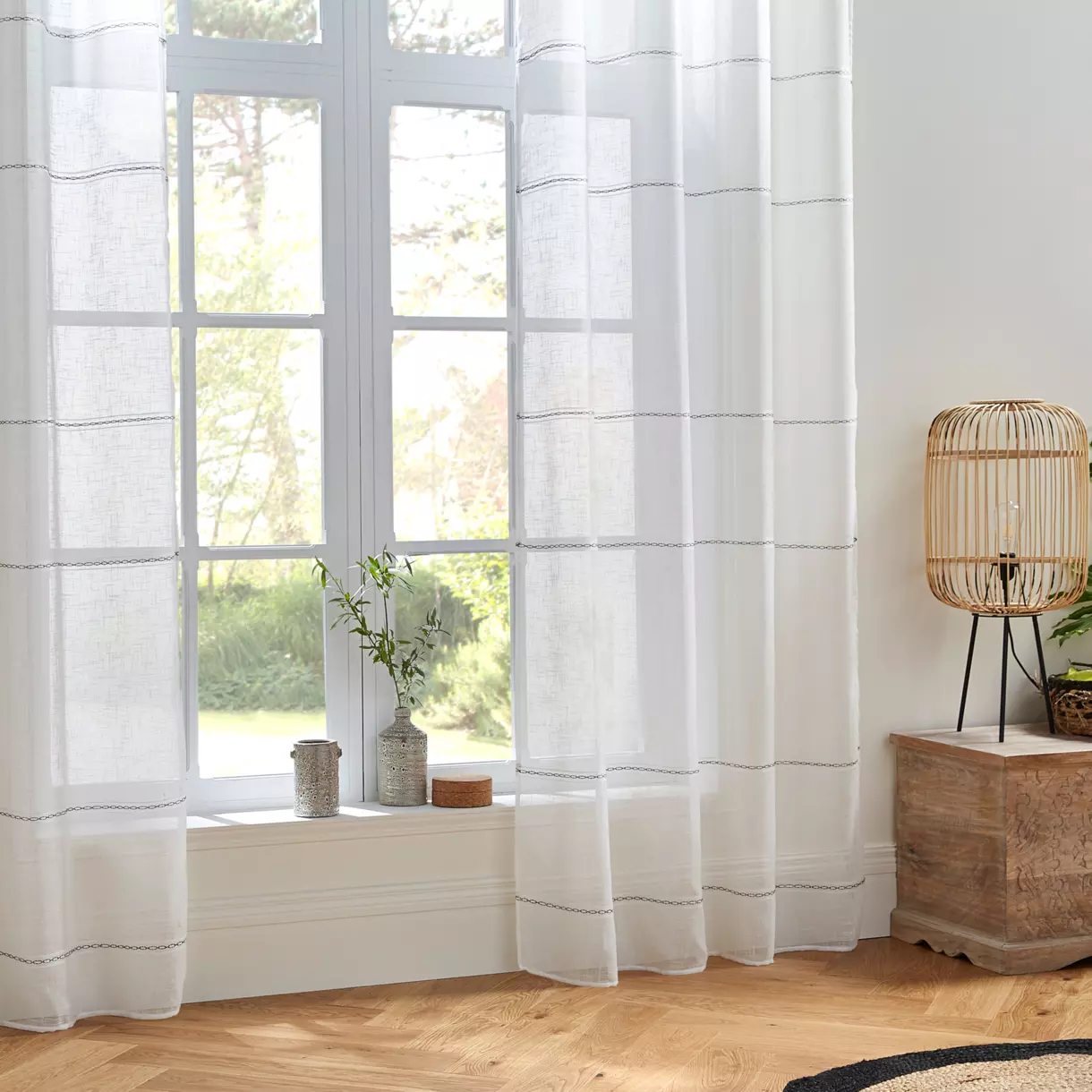 Visillo (140 x 240 cm) Indi Blanco 1