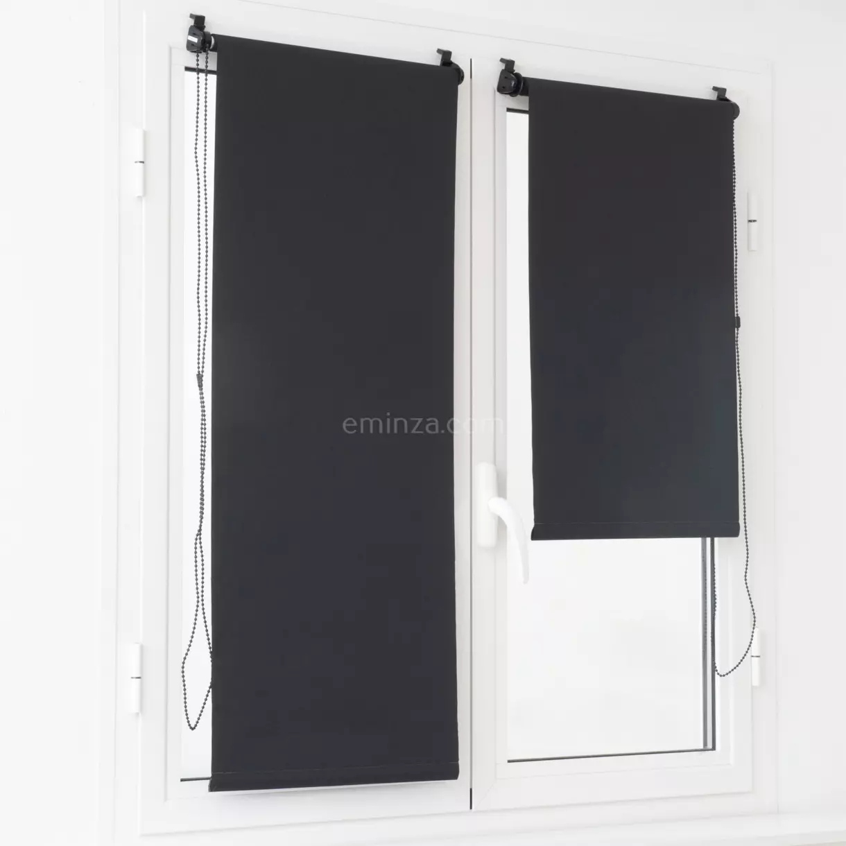 Store enrouleur occultant (60 x 180 cm) Uni Noir 1