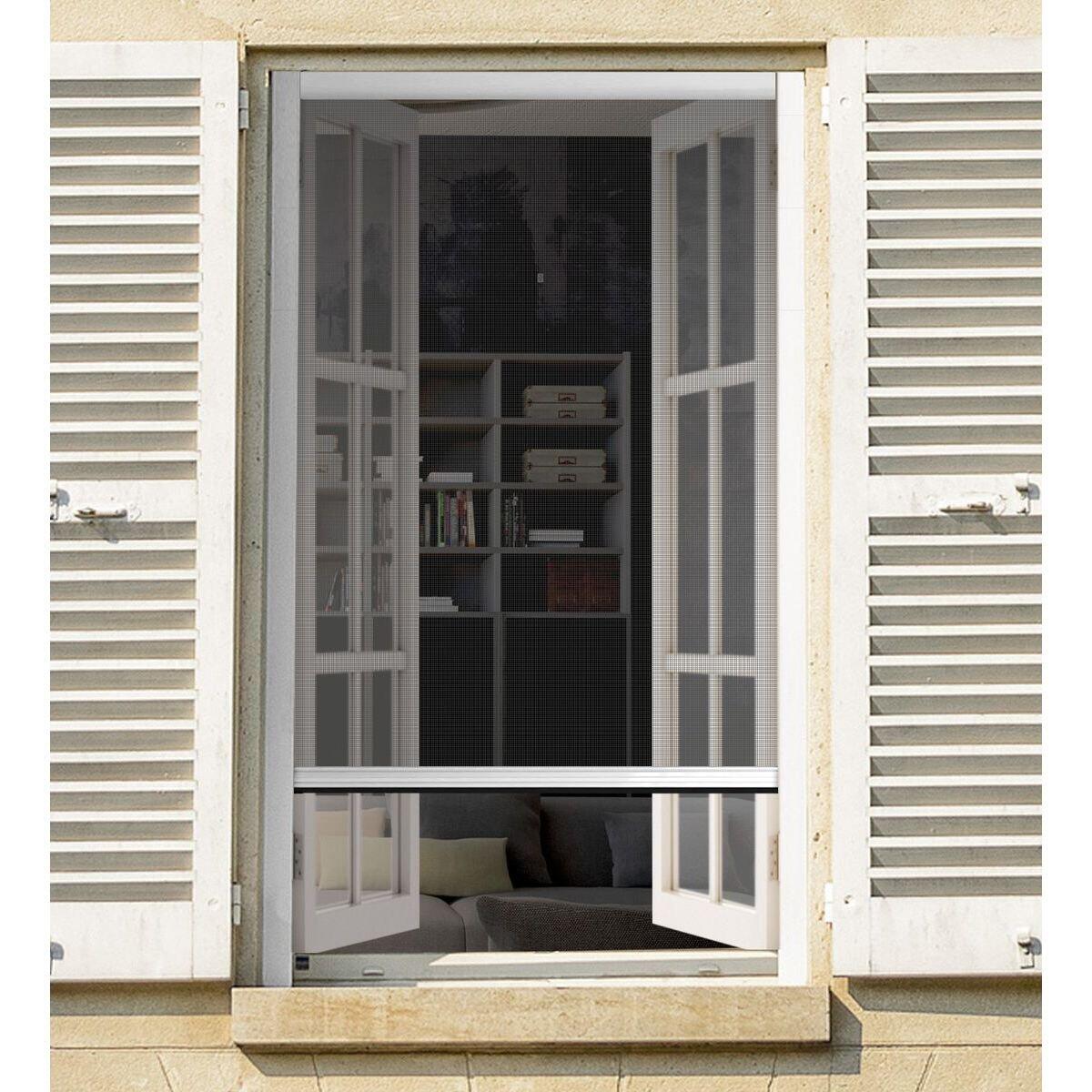 Zanzariera scorrevole per finestra (125 x 160 cm)  Bianco 1