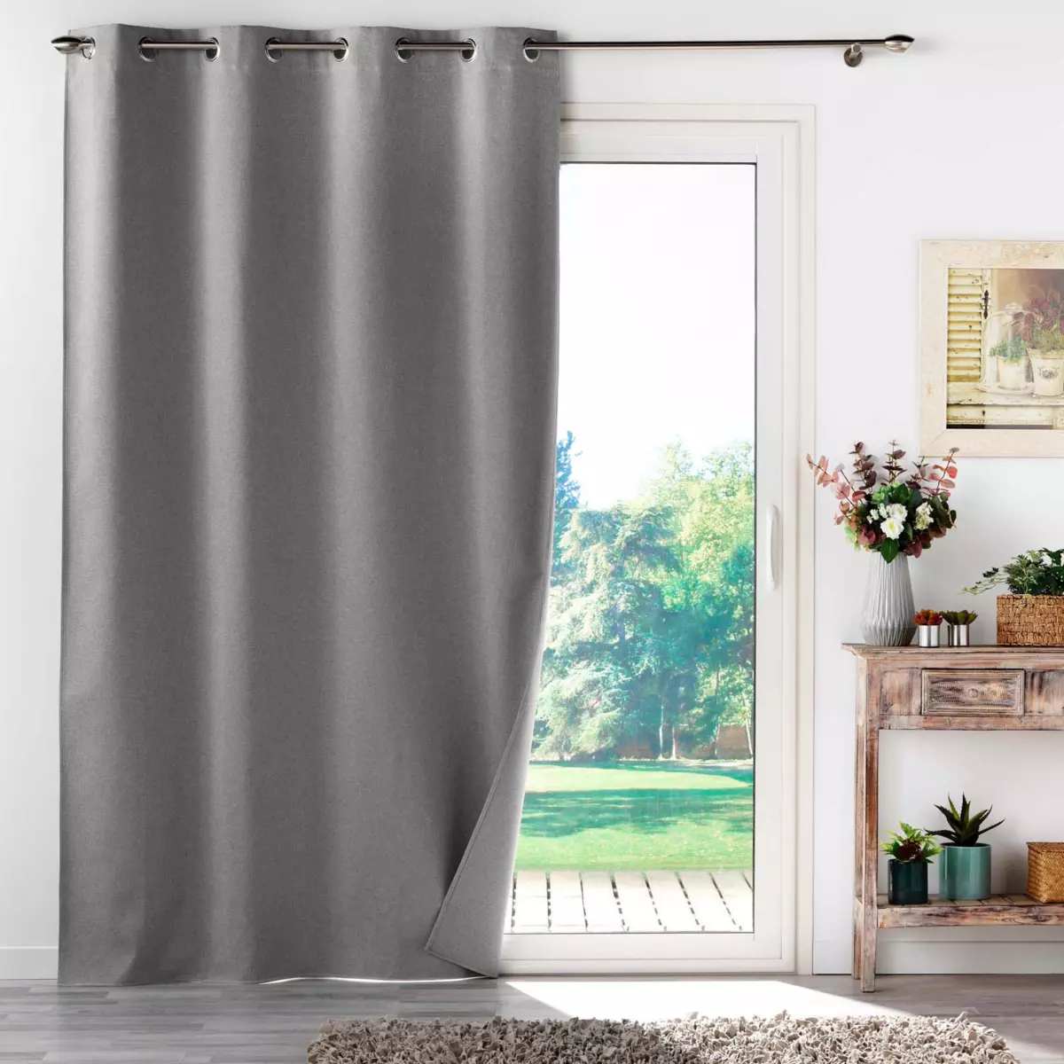 Stof Tenda Nelson 135x260 Cm Colore Topo: Tessuto 100% Poliestere Lavabile Per Casa