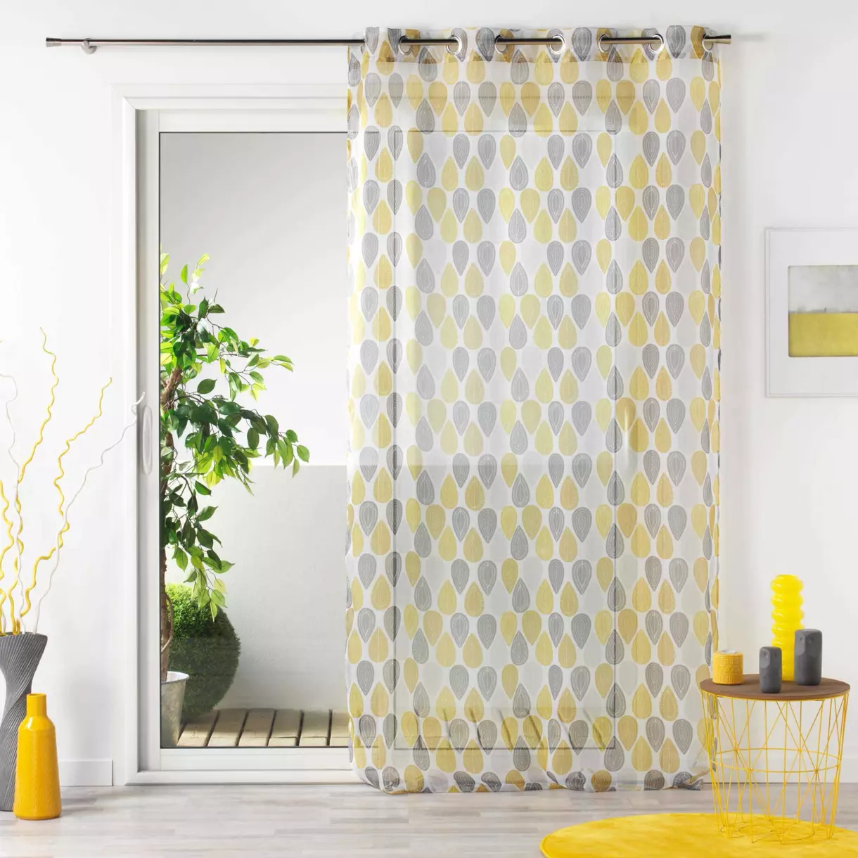Visillo (140 x 240 cm) Palpito Blanco 1