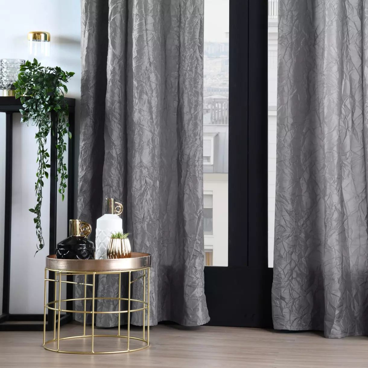 Rideau (140 X 260 cm) Lincoln Argent 1