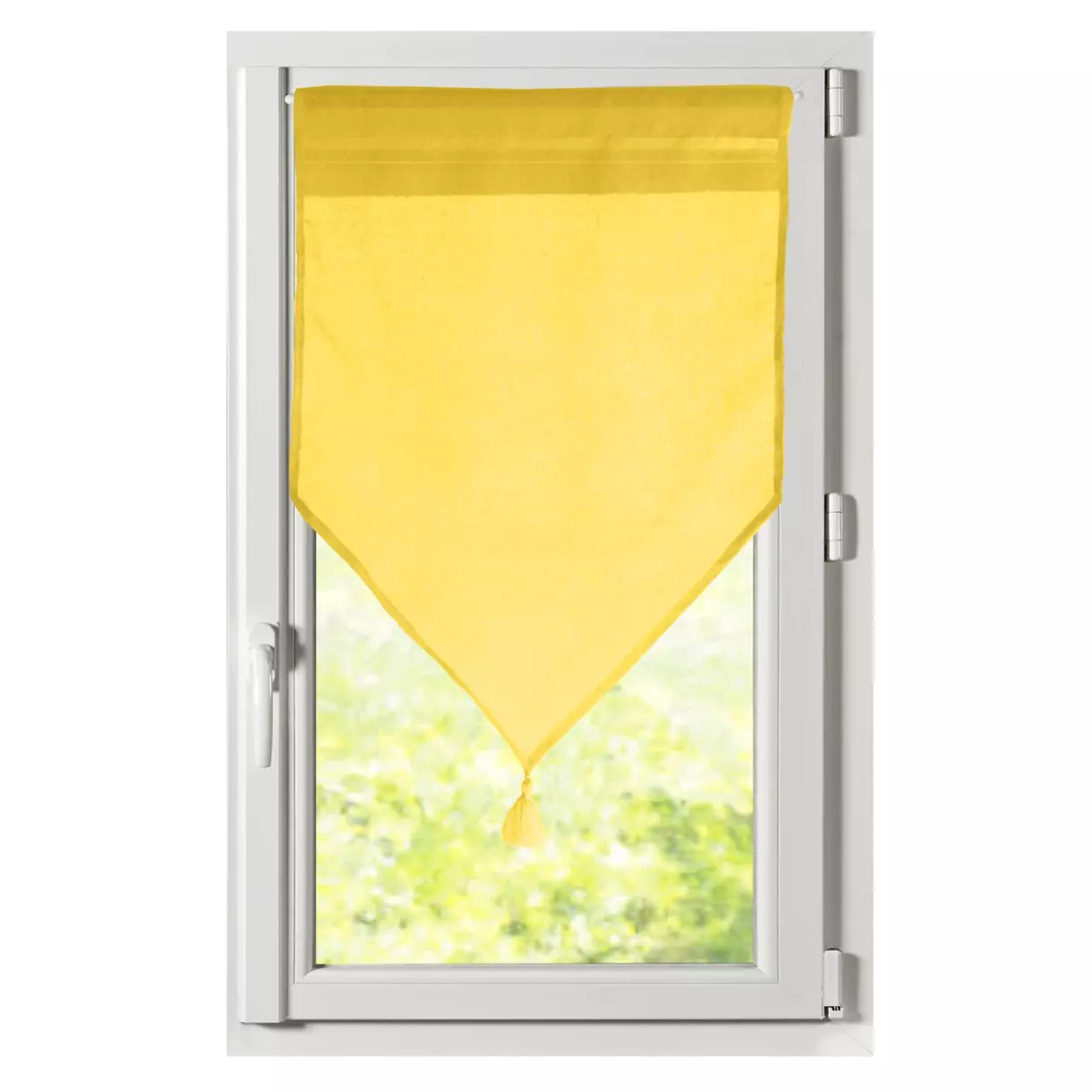 Paire de voilages vitrage (60 x 90 cm) Monna Jaune 1