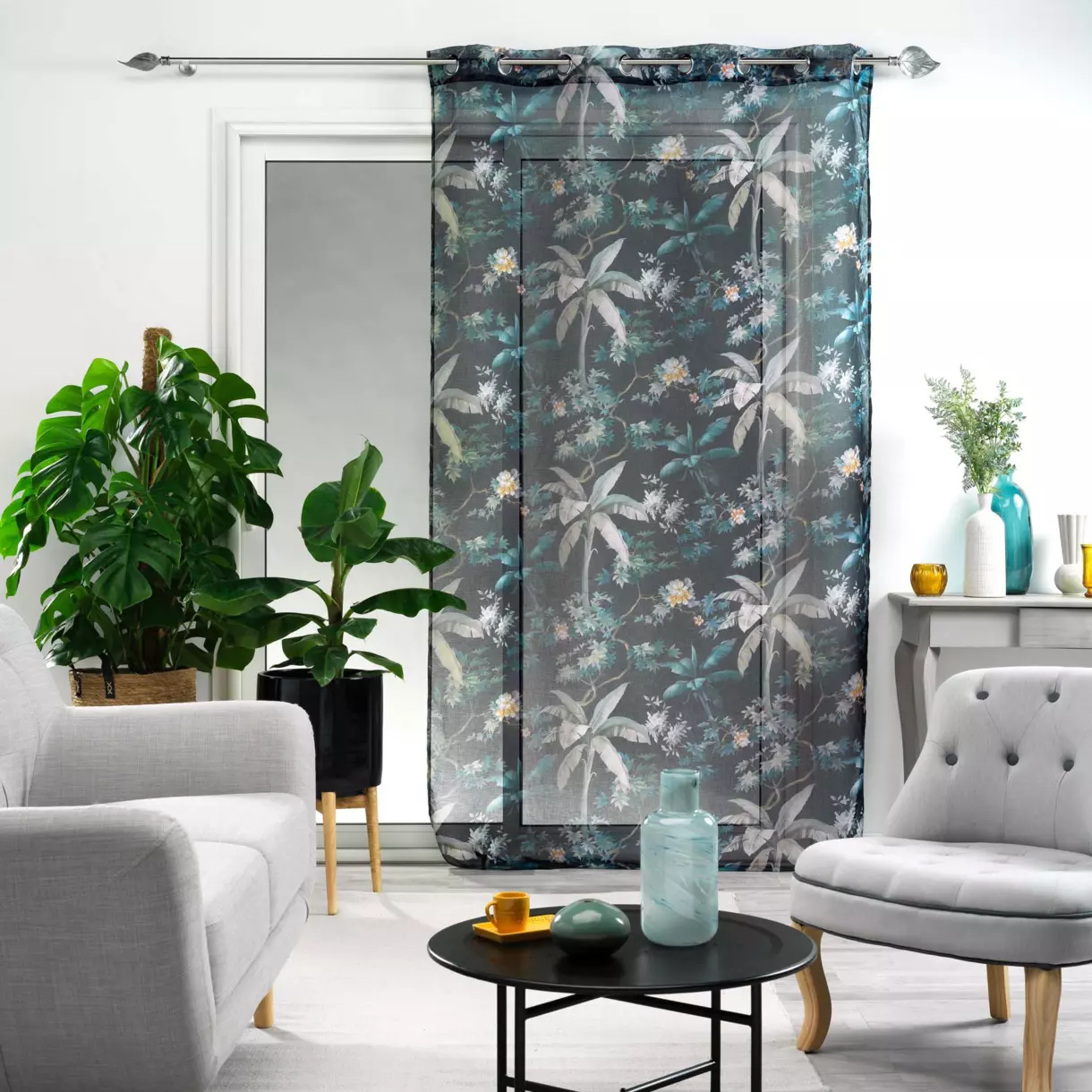 Voilage (140 x 240 cm) Fabulous Bleu 1