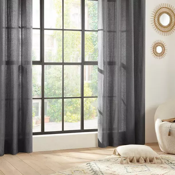 Cortina semi opaca (140 X 260 cm) Tanis Gris 1