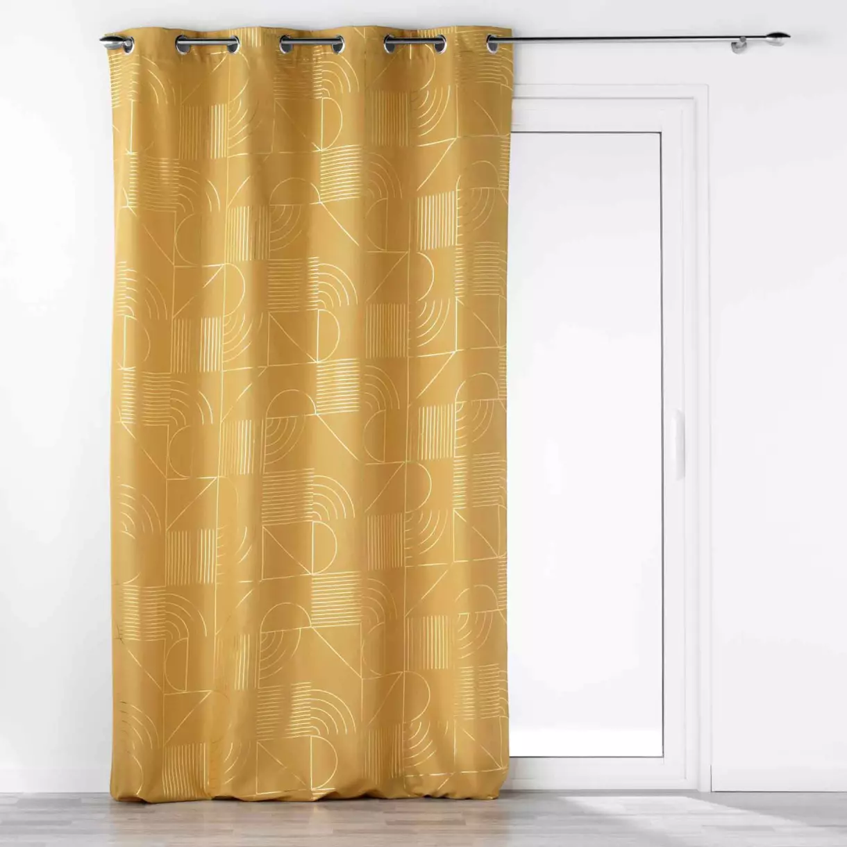 Rideau (140 x 280 cm) Lineor Jaune 1