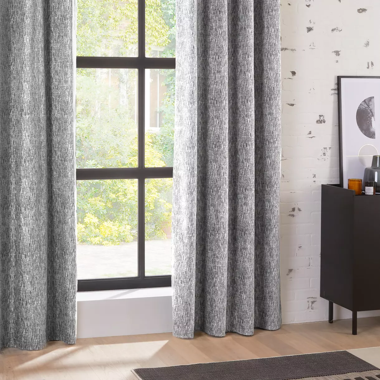 Rideau occultant (140 x 260 cm) Pio Gris foncé 1