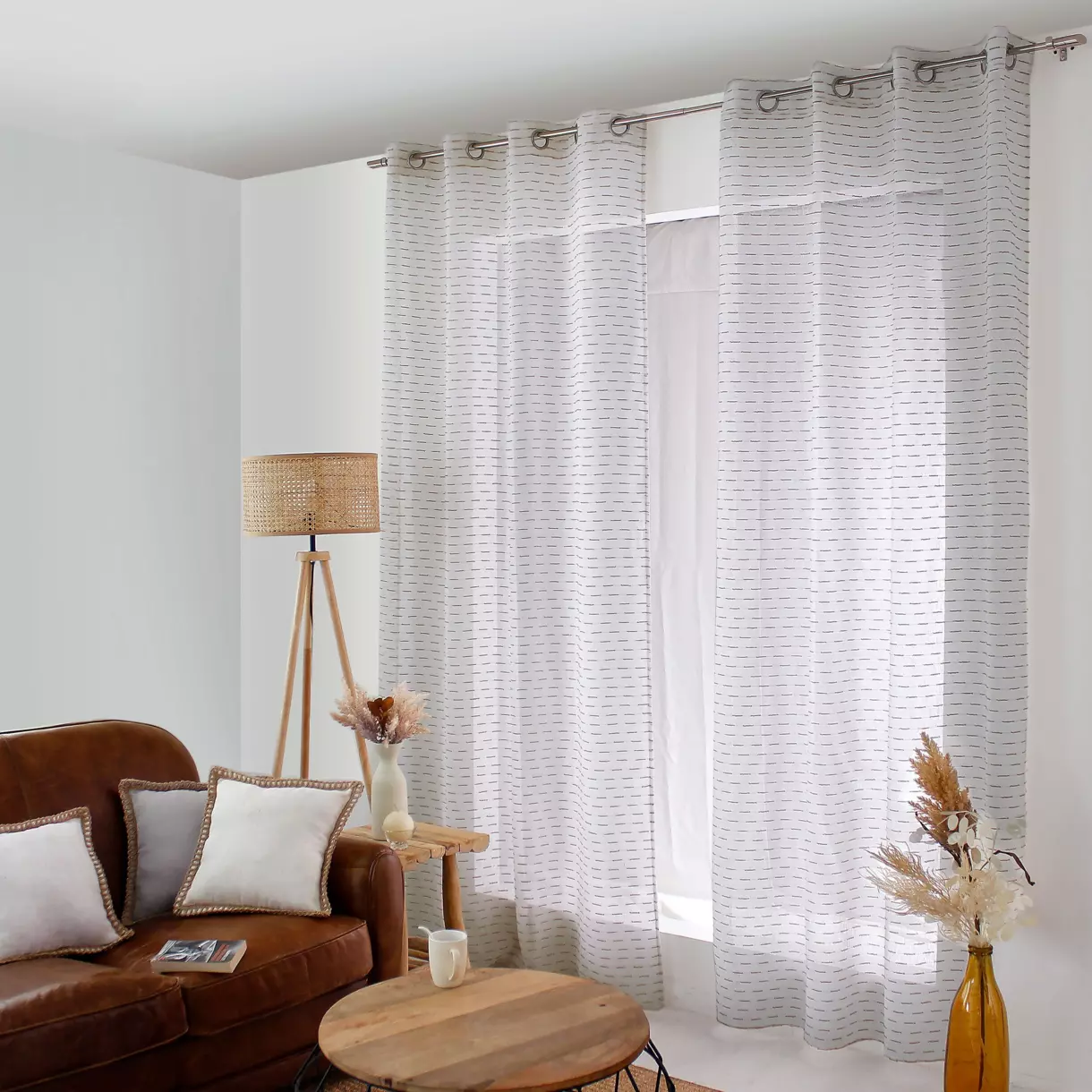 Visillo (140 x 240 cm) Eva Gris 1