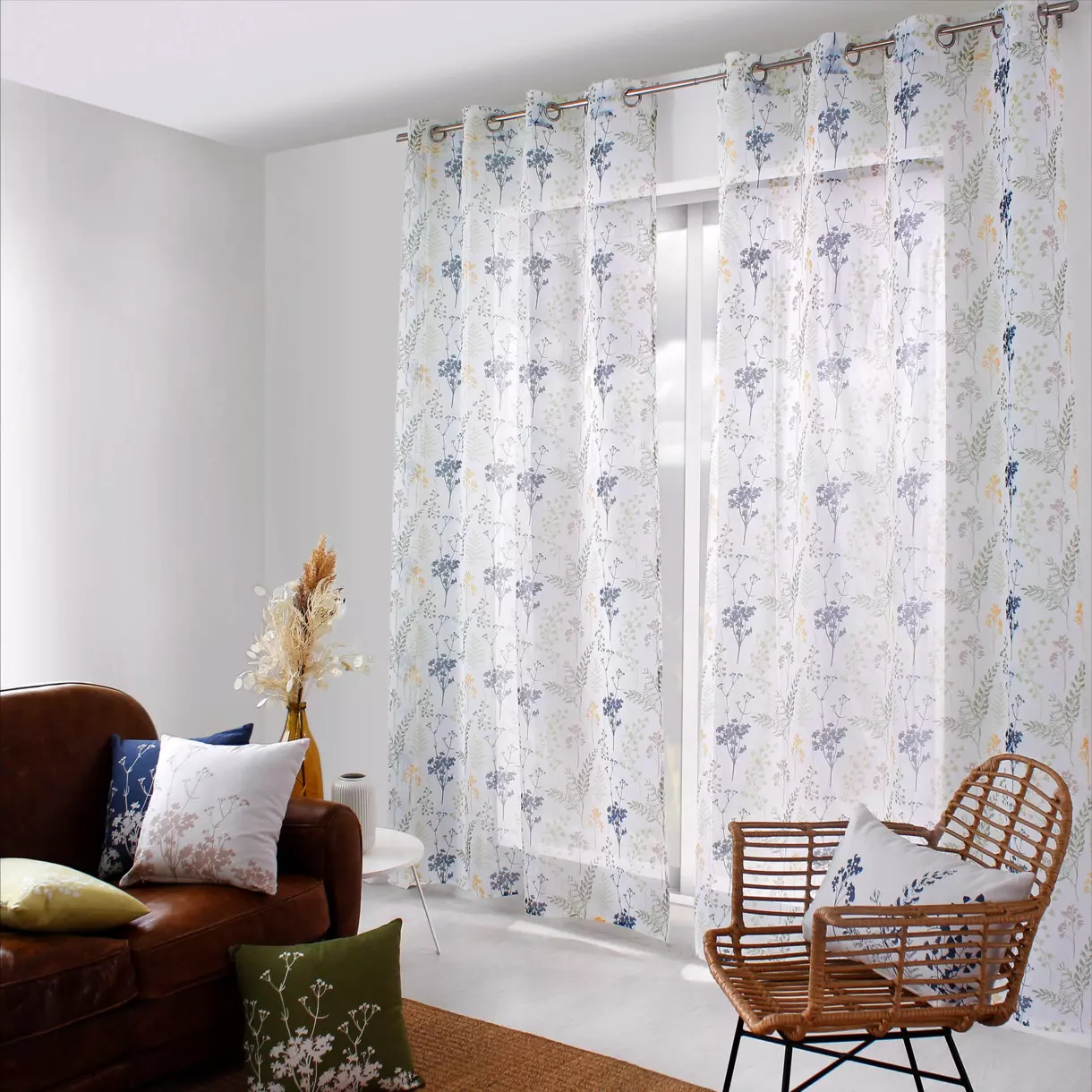 Voilage (140 x 240 cm) Herbier Multicolore 1