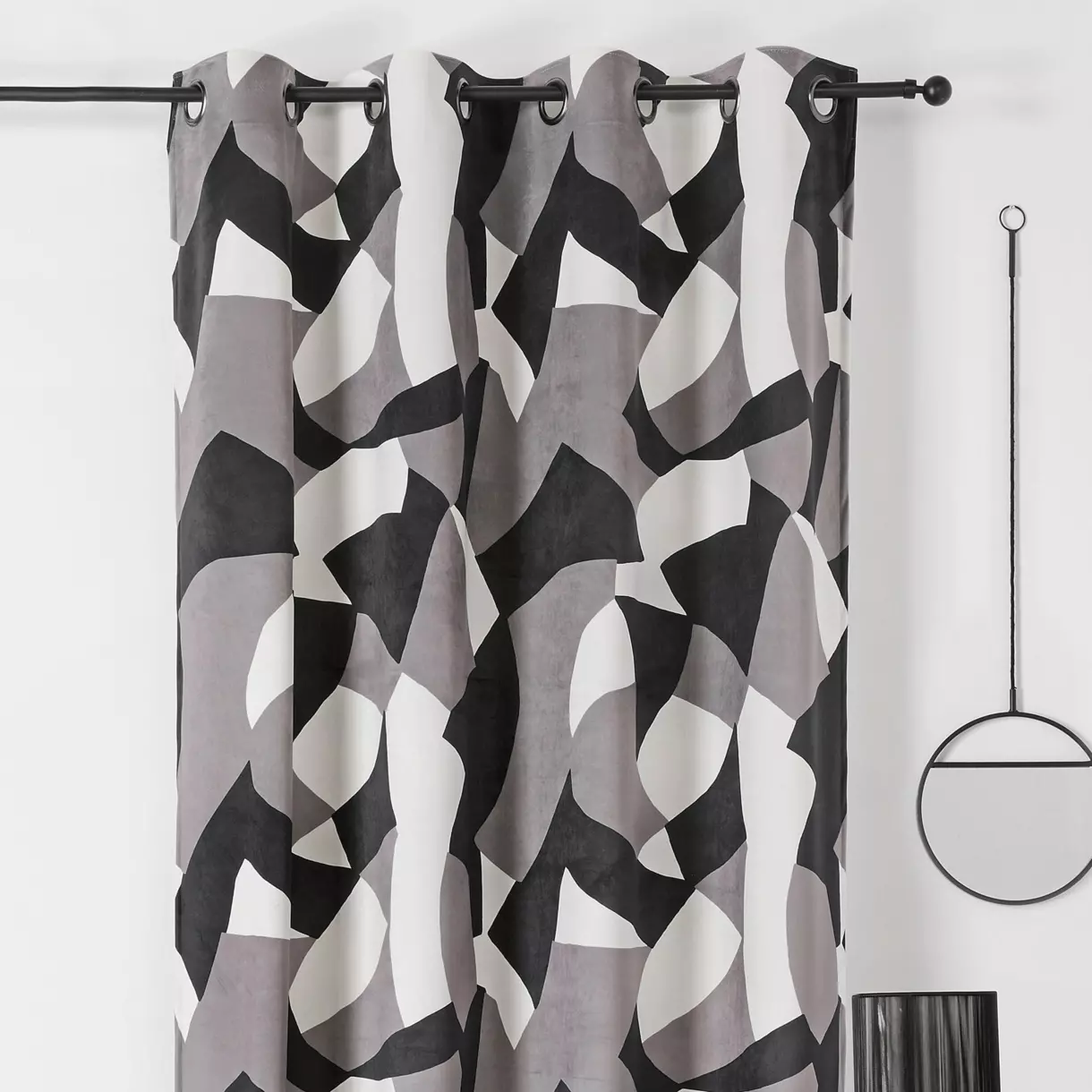 Cortina semi-opaca (145 x 240 cm) Camo Gris 1
