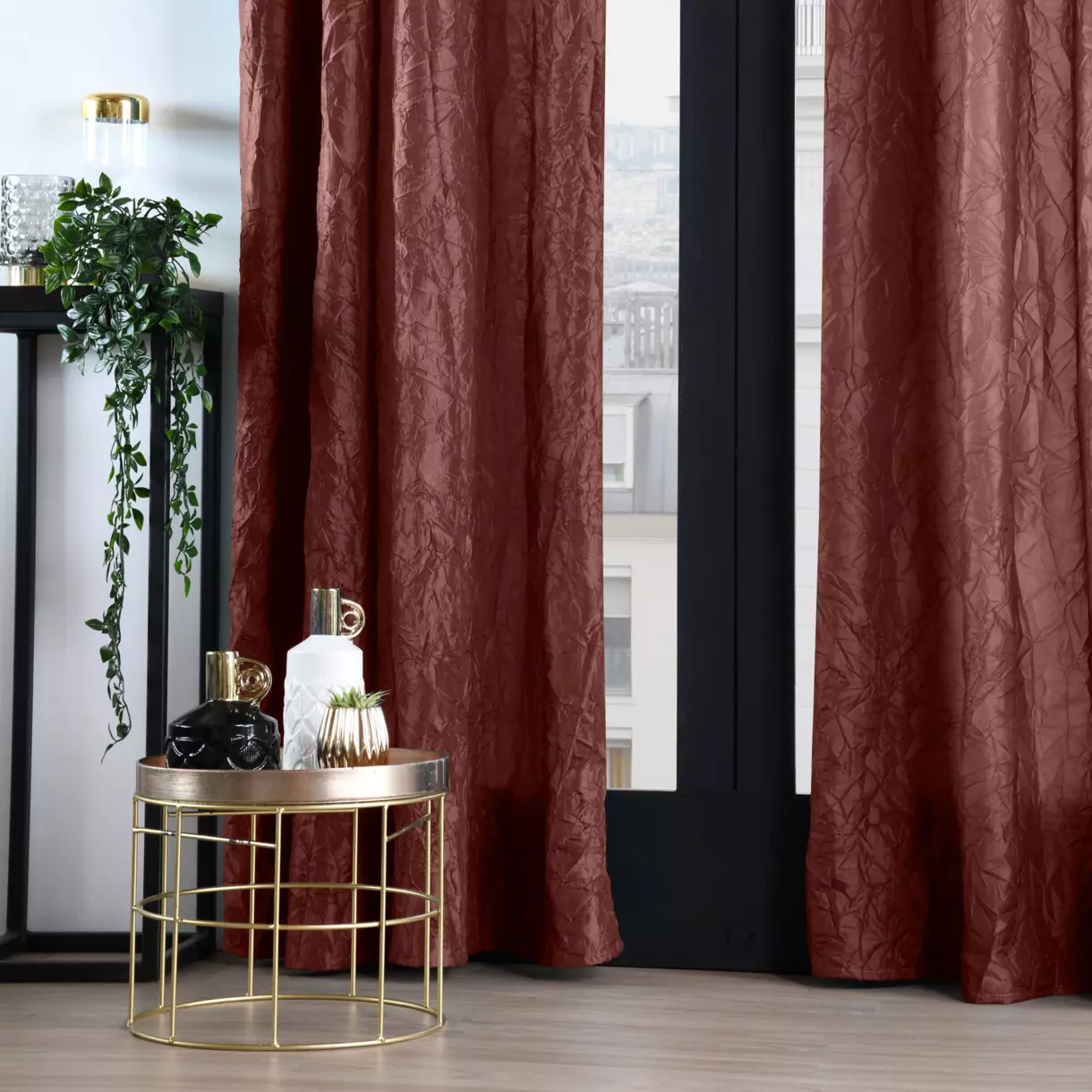 Cortina semi-opaca(140 X 260 cm) Lincoln Cobre 1