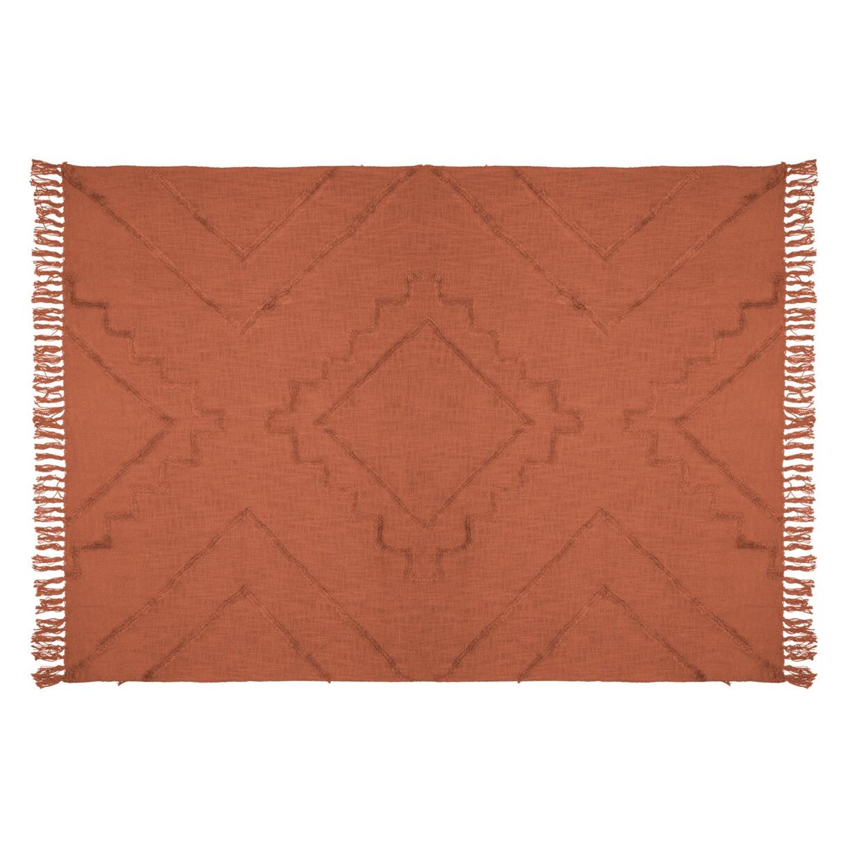 Plaid (180 cm) Inca Terracotta 6