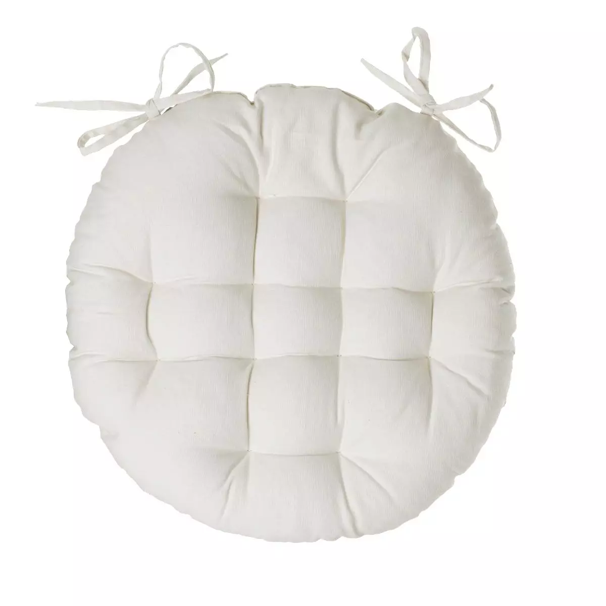 Coussin de chaise rond Datara Ivoire 1