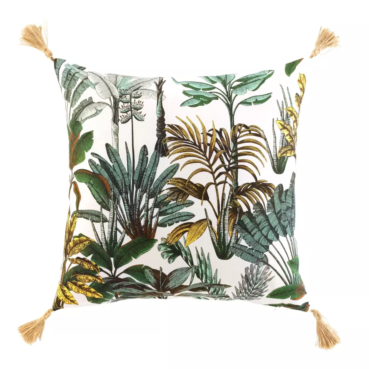 Coussin carré (50 cm) Balinesia Vert 1