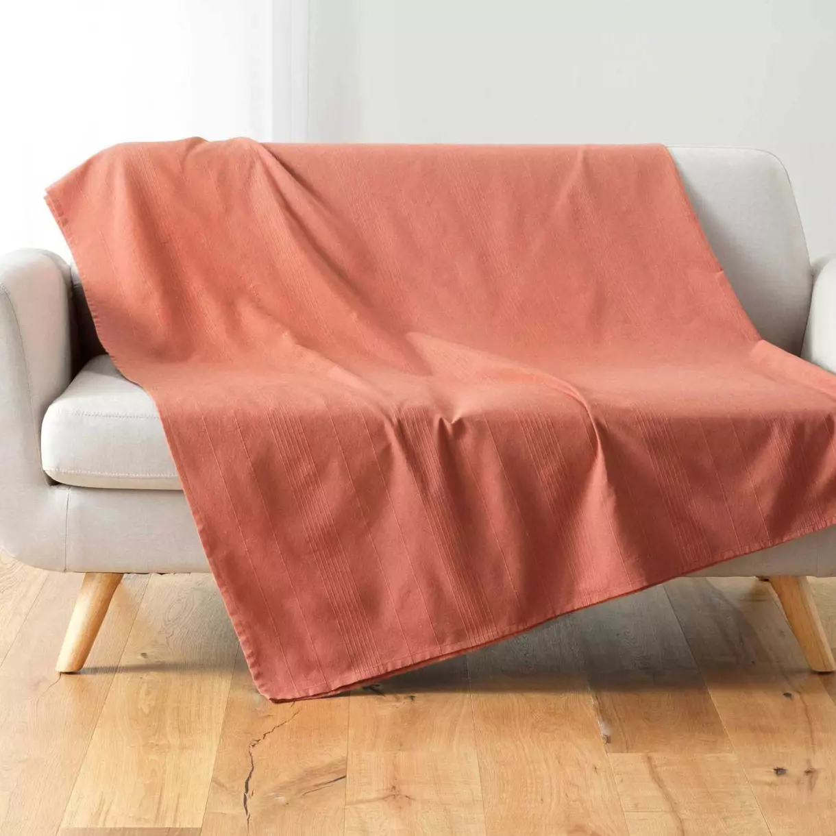 Manta (240 cm) Lucile Rojo marsala 1