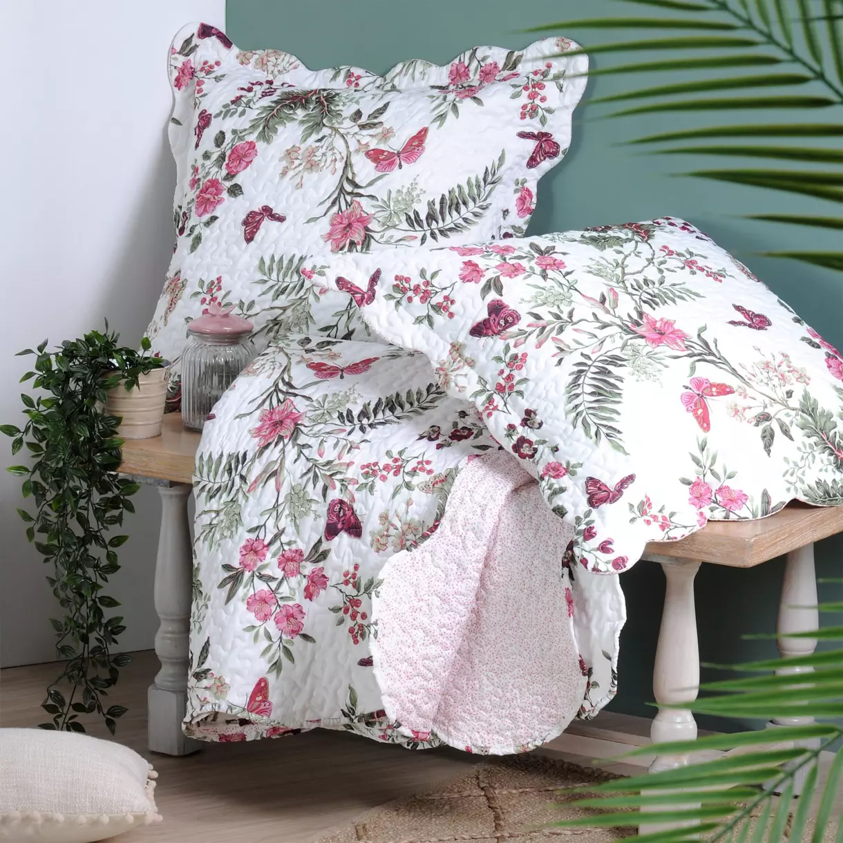 Boutis et taies d'oreiller (260 x 240 cm) Cynthia Multicolore 1