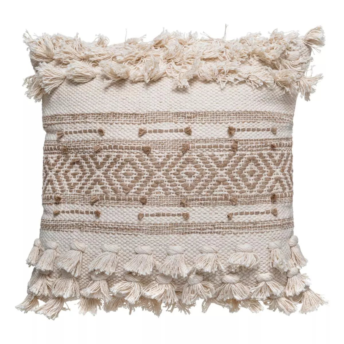 Coussin carré (45 cm) Elino Ecru 1