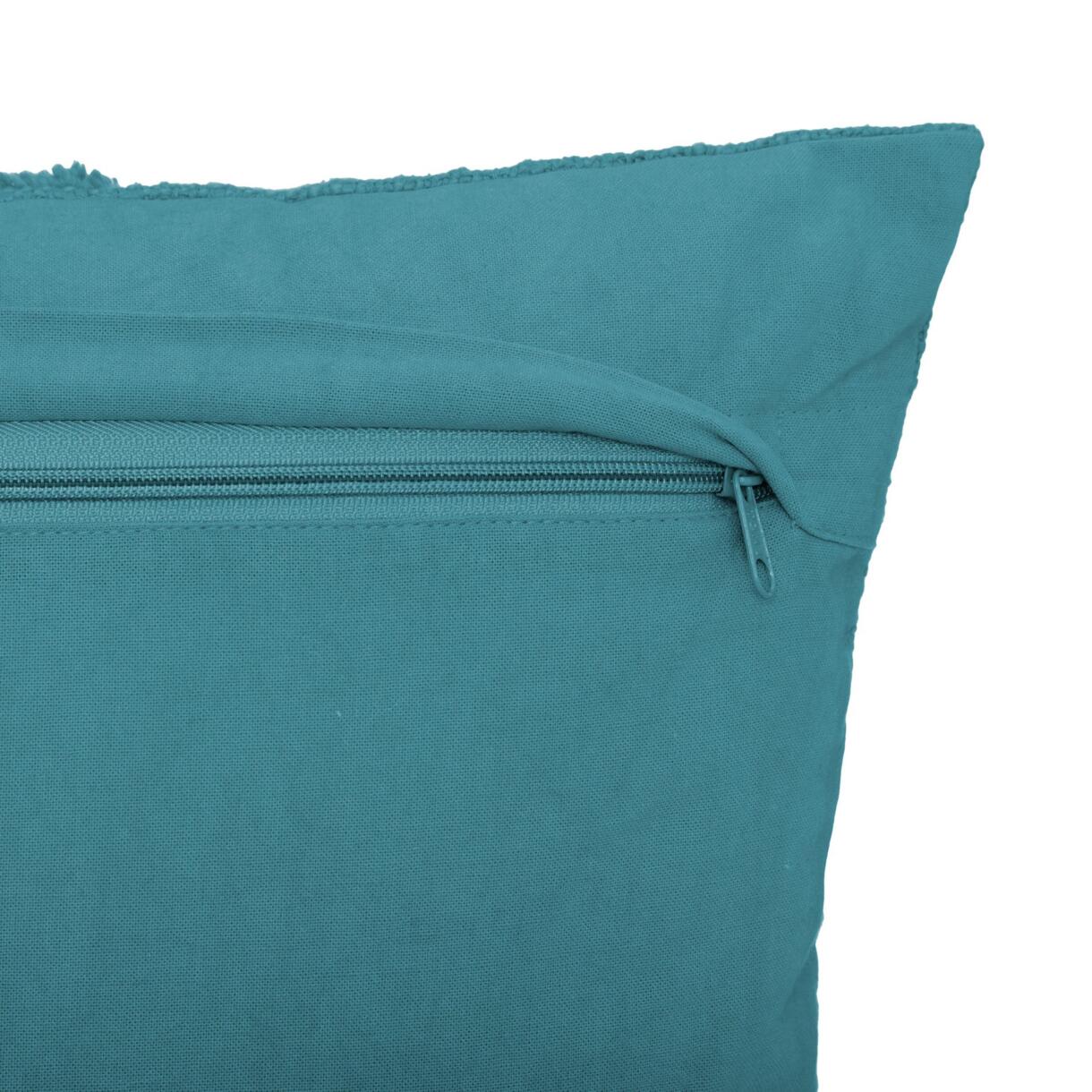 Cuscino quadrato (40 cm) Inca Blu anatra 6