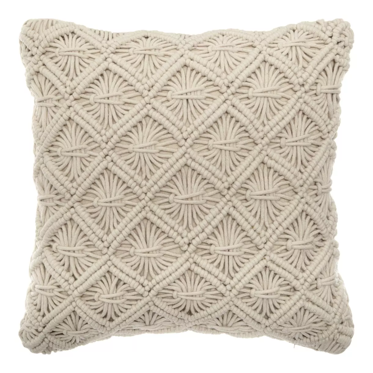 Cojín (40 cm) Macram Beige 6