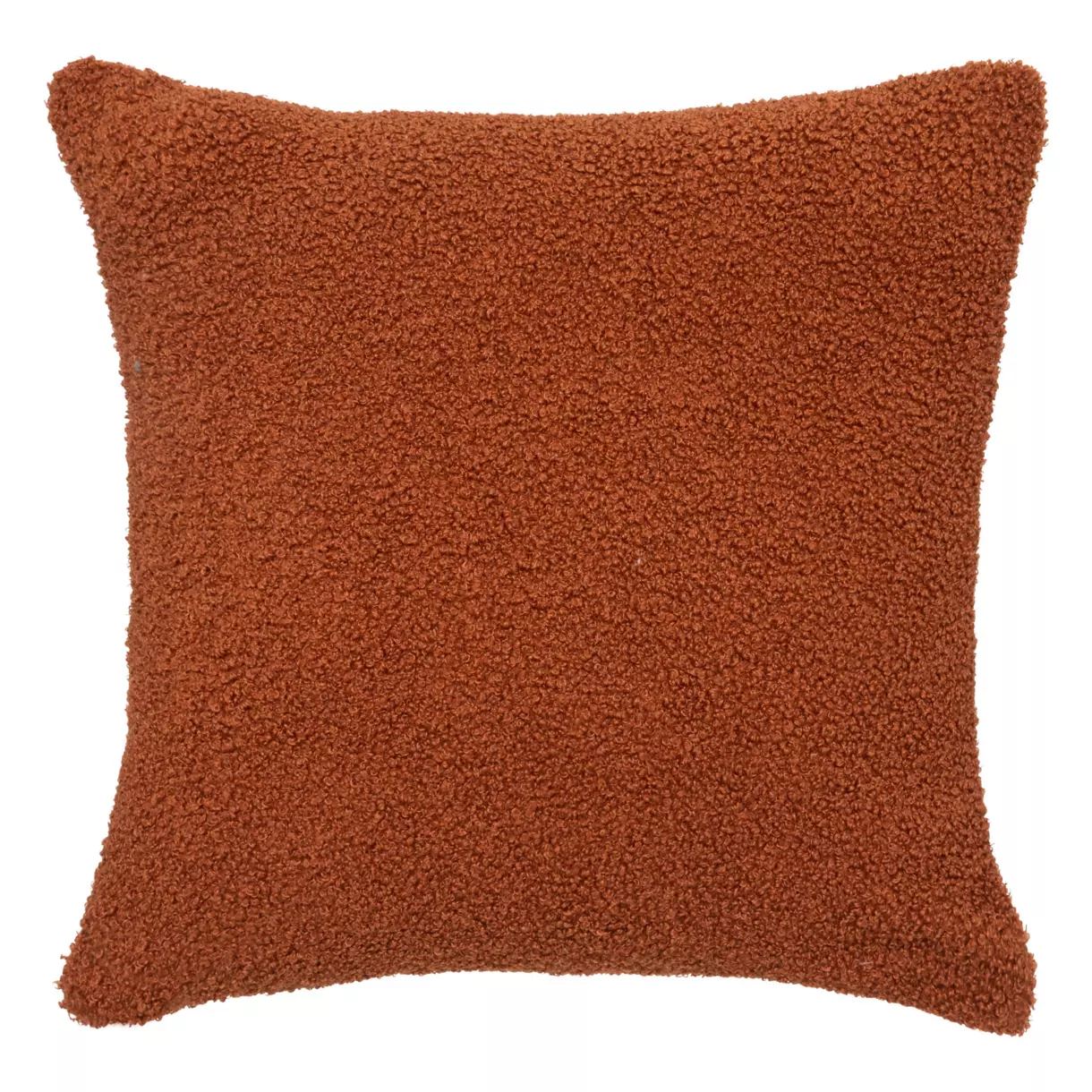 Coussin carré bouclette (40 cm) Jaiko Terracotta