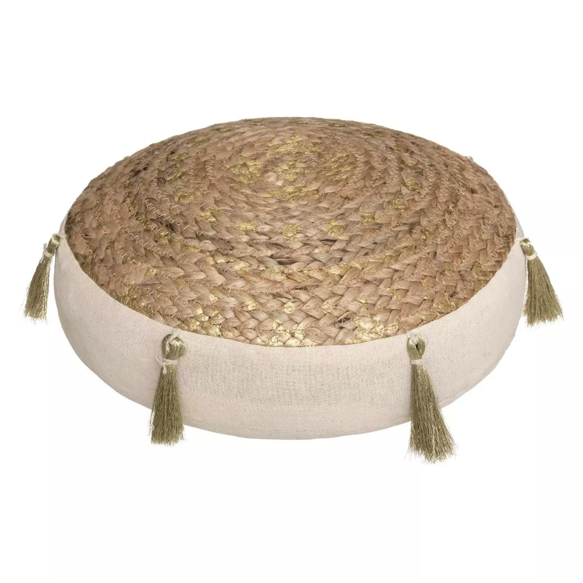 Cojín de suelo yute (38 cm) Shine Beige natural 1