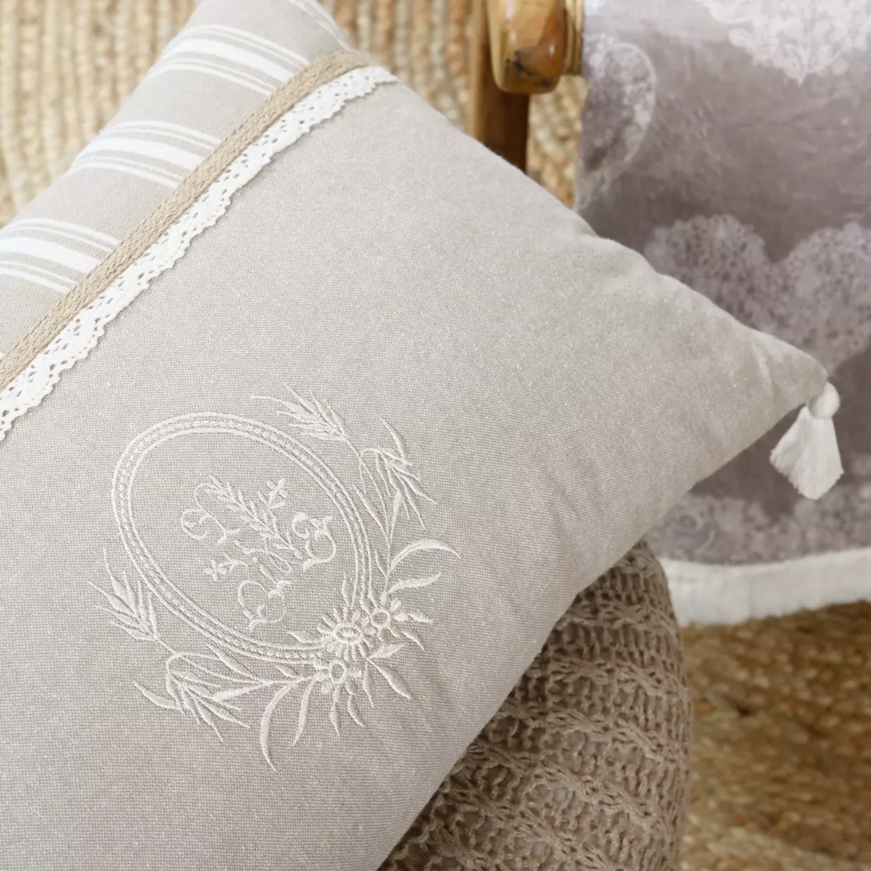 Cojín sofá (50 cm) Adelaïde Beige 1