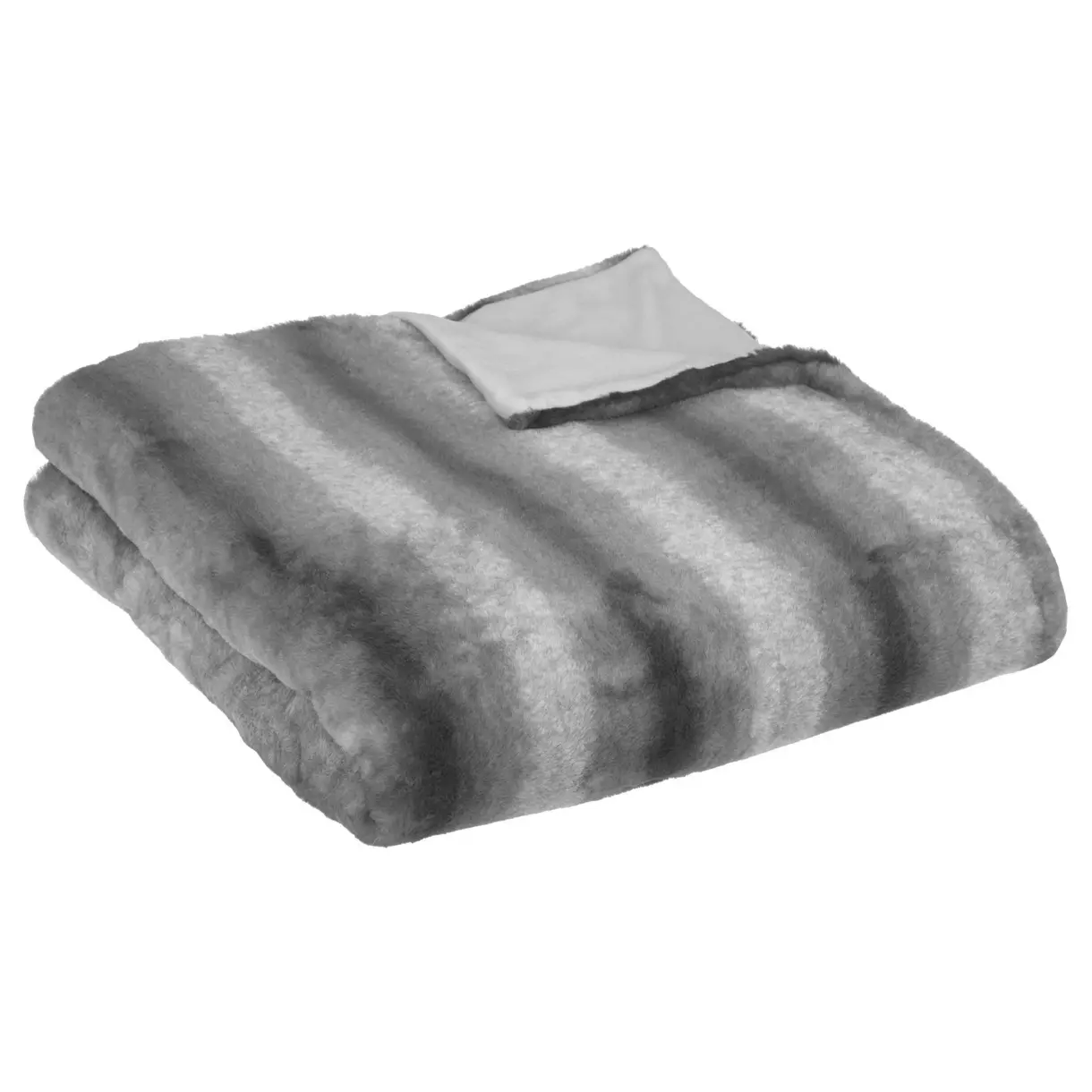 Manta piel sintética (160 cm) Grizzli Gris 1