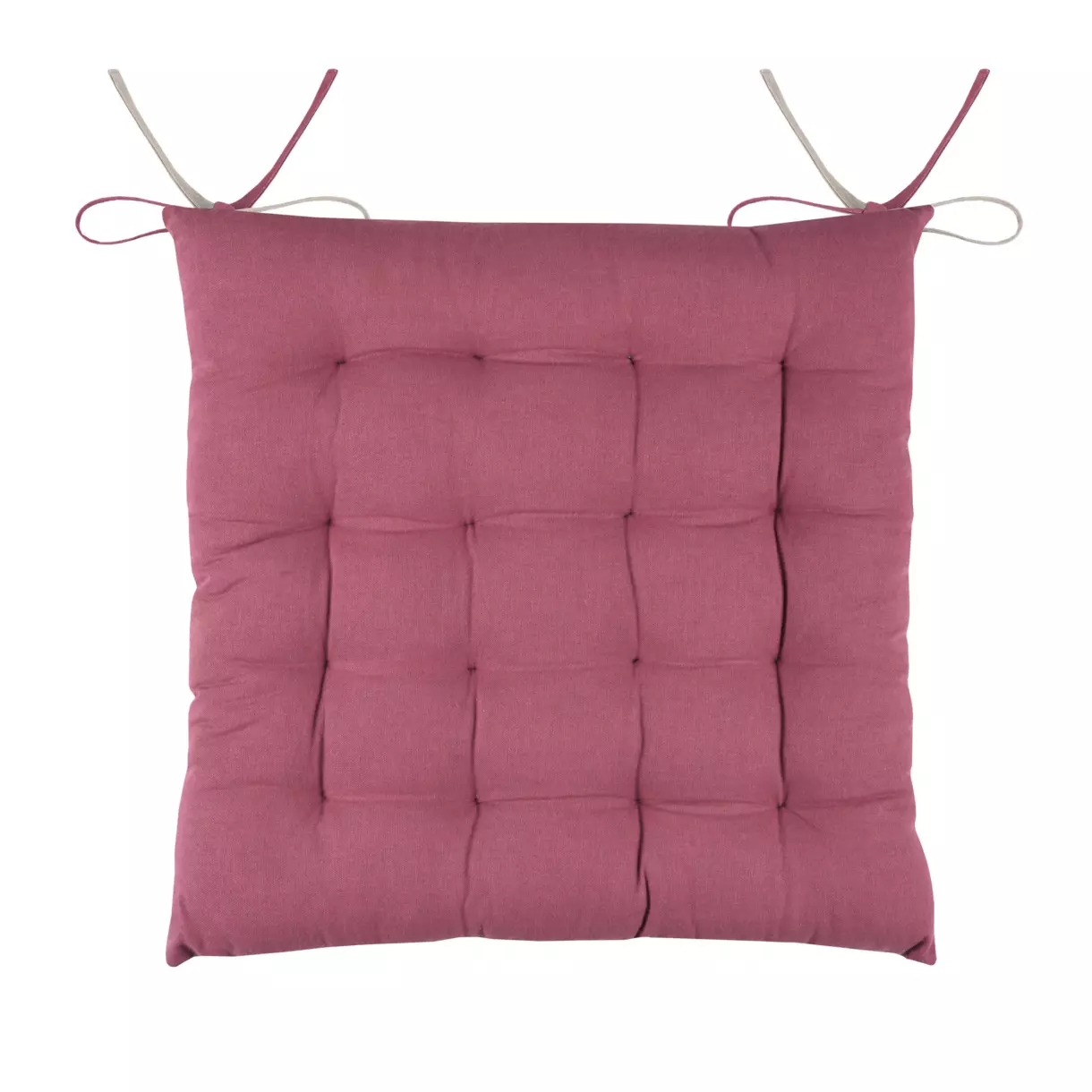 Cojín de silla cuadrado Duo Violeta púrpura