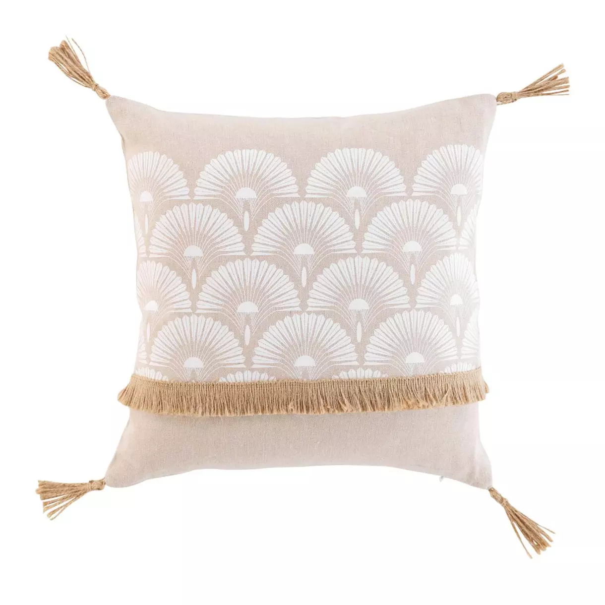 Coussin carré (40 cm) Bahina Blanc 1