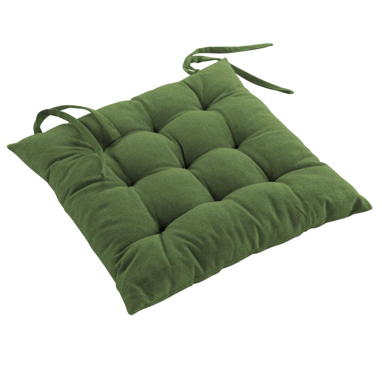 Cuscino per sedia cotone riciclato Mistral Verde 1