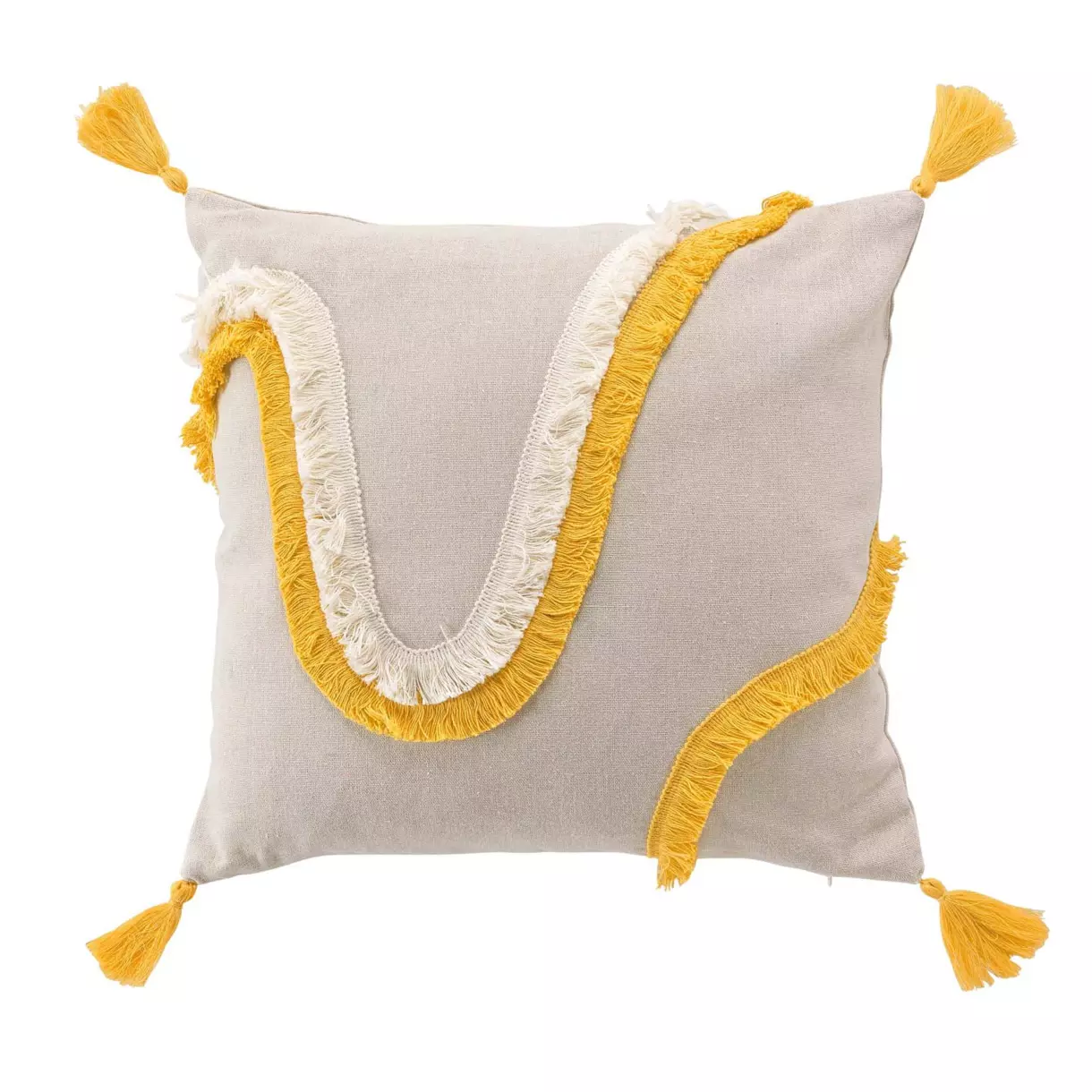 Coussin carré (40 cm) Malory Jaune 