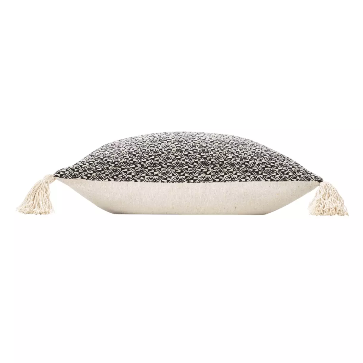 Cojín cuadrado en algodón (40 cm) Junon Negro