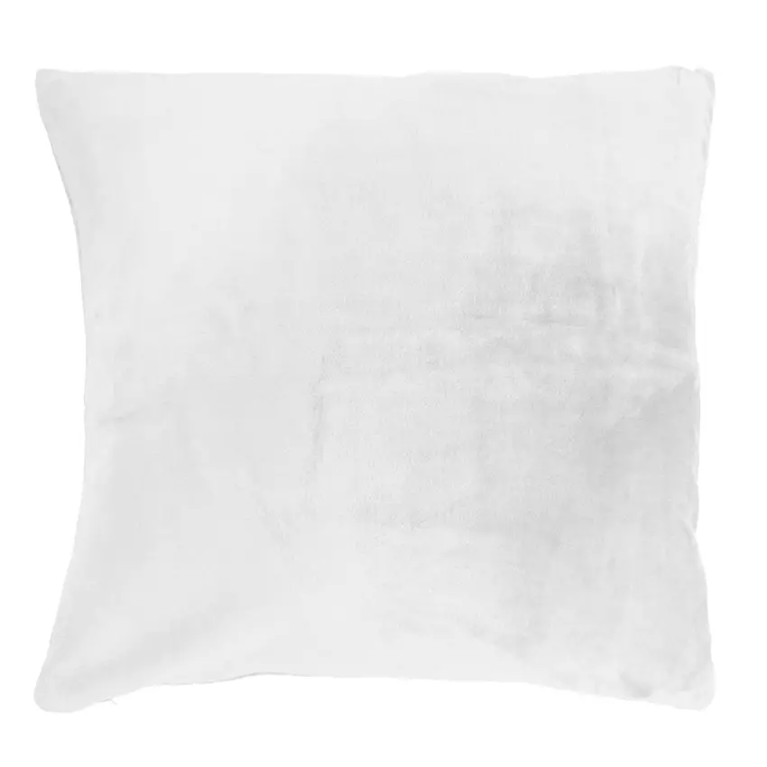 Housse de coussin carrée (40 cm) Doudou Blanche 1