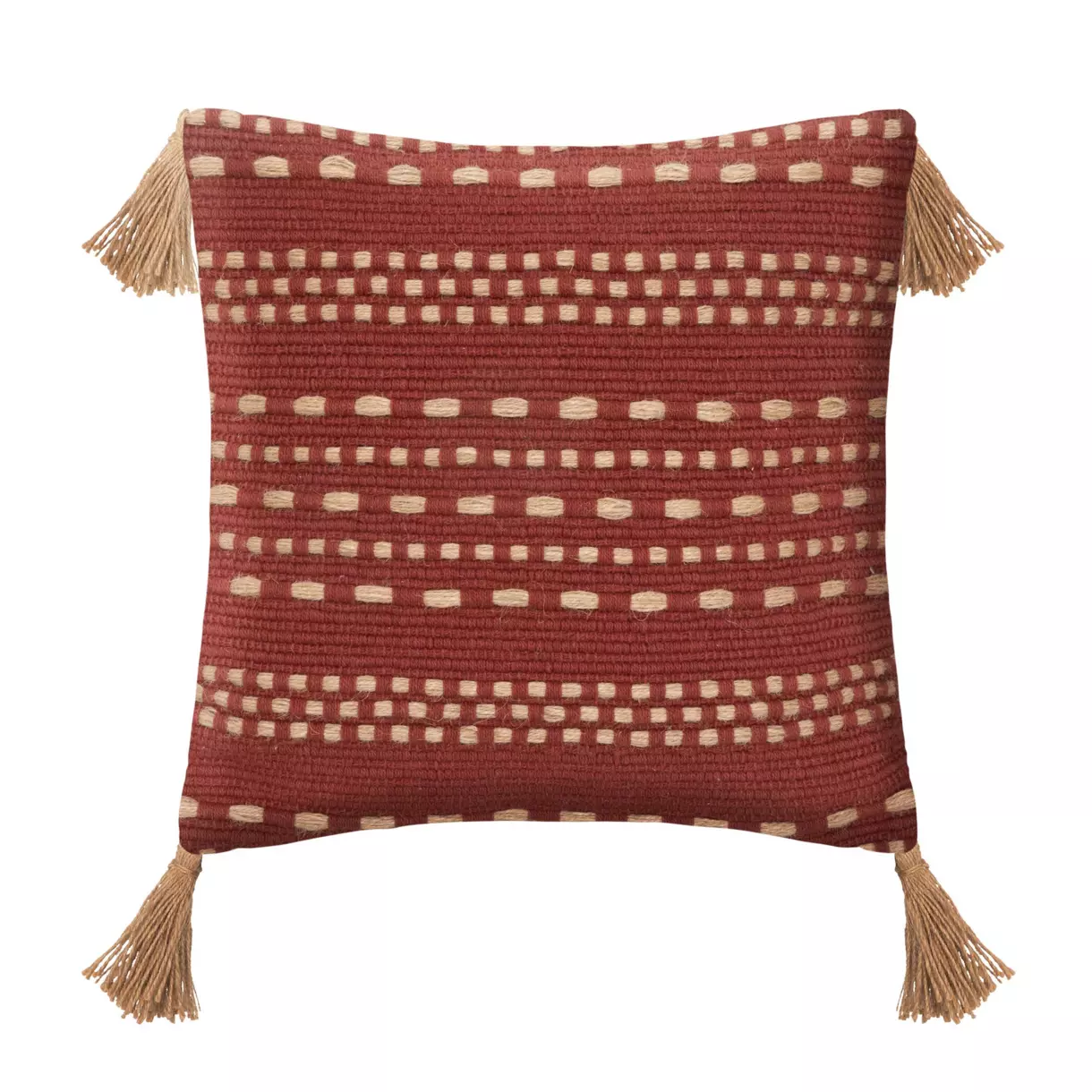Coussin carré jute (40 cm) Bota Terracotta 1