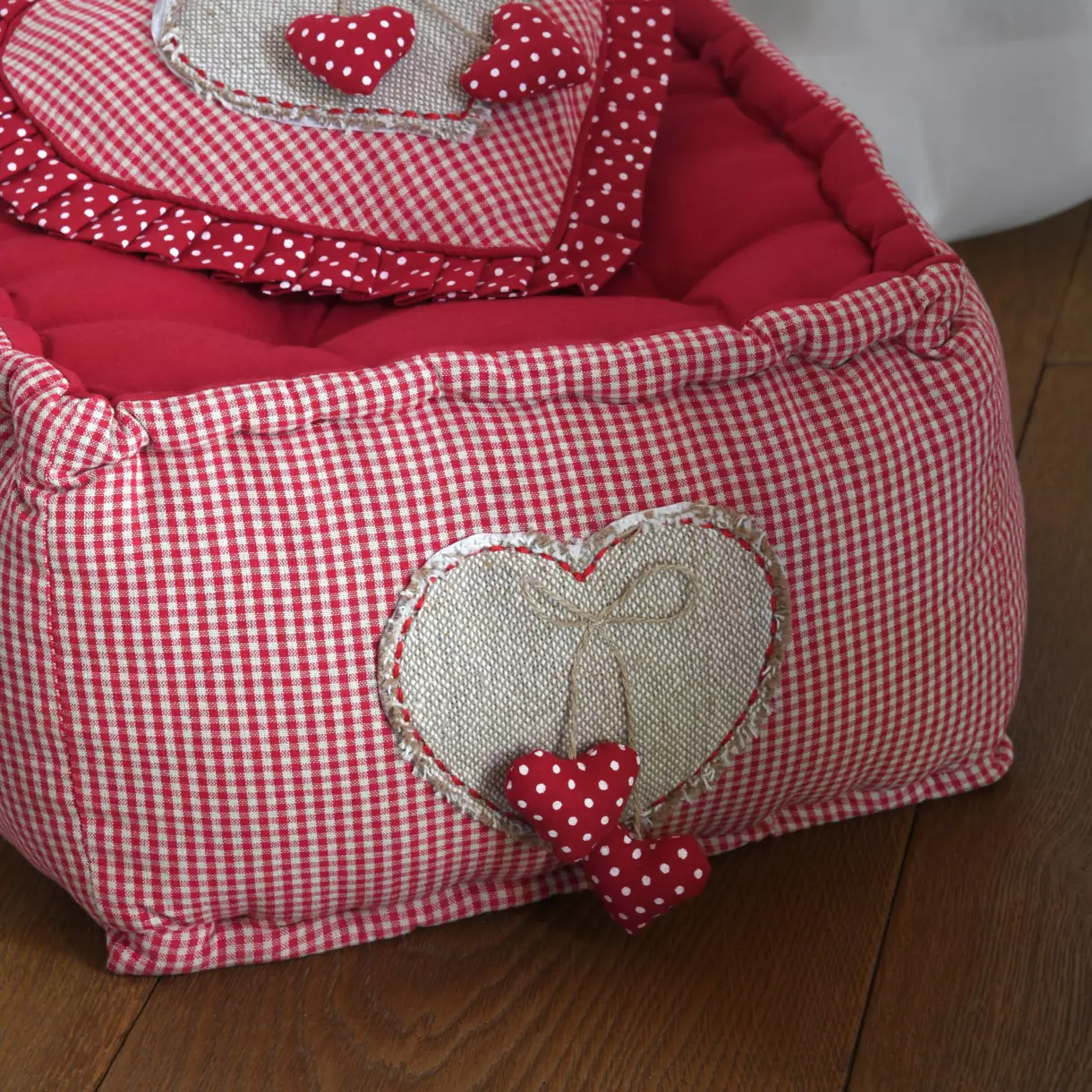 Coussin de sol (45 x 30 cm) Marianne Rouge