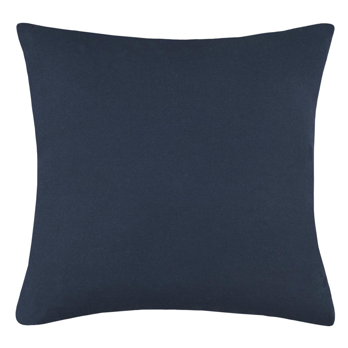 Cuscino quadrato (40 cm) Duo Blu marino 1