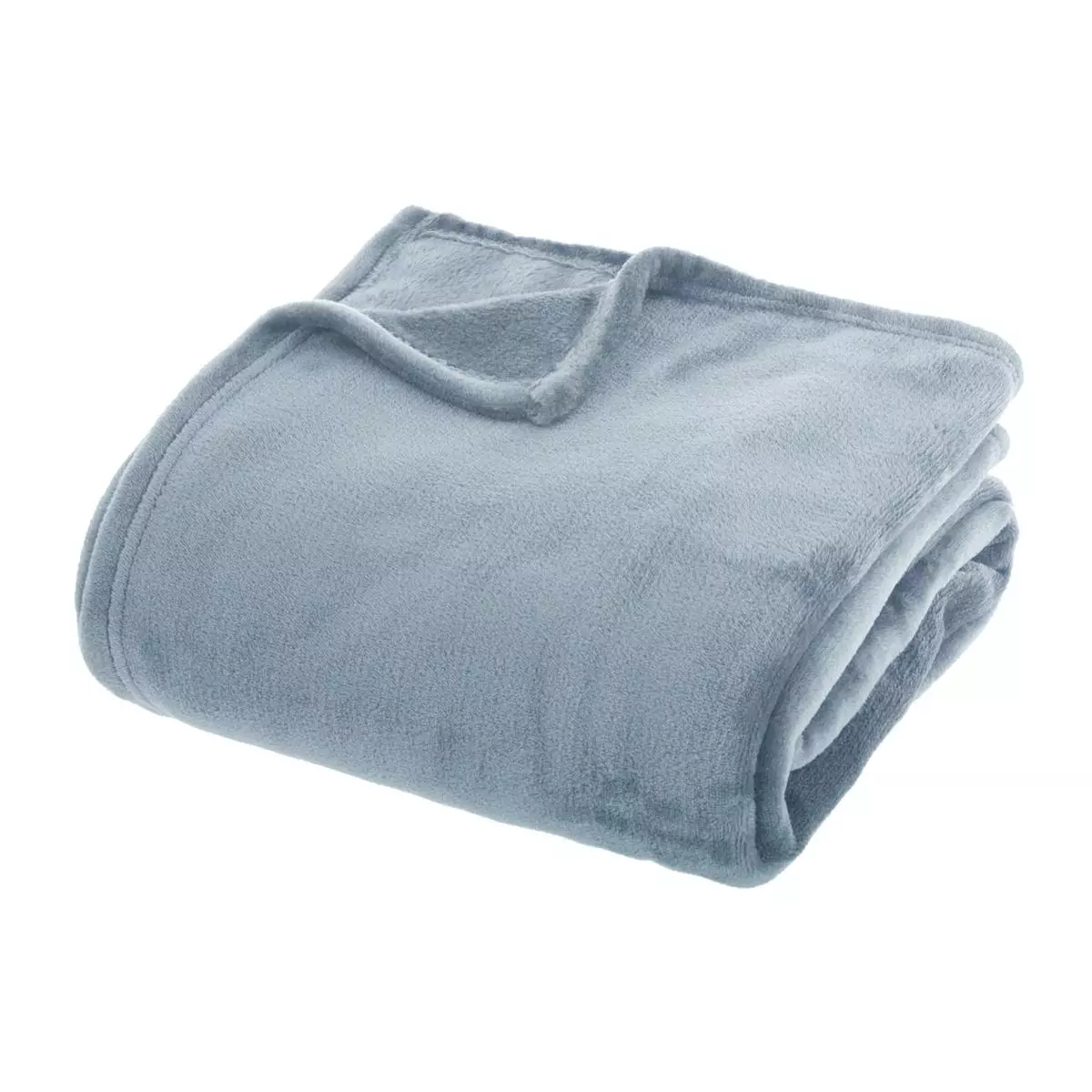 Zachte Plaid (230 cm) Flanel Staalblauw 1
