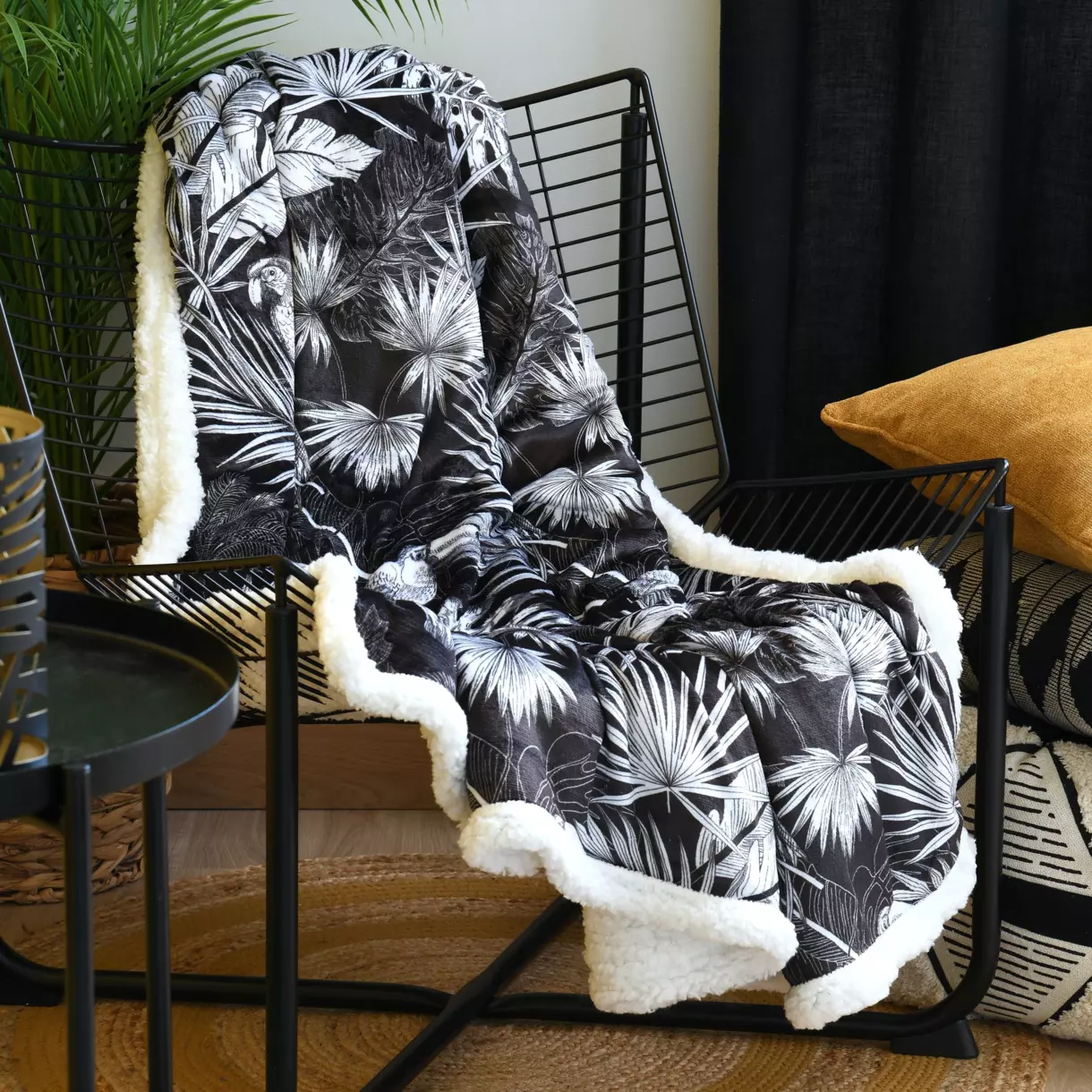 Manta suave (160 cm) Alaia Negro 1