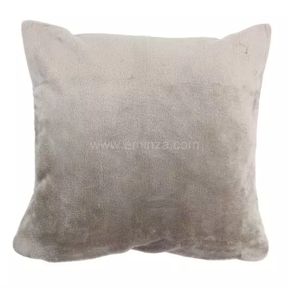 Housse de coussin carrée (40 cm) Doudou Taupe clair 1