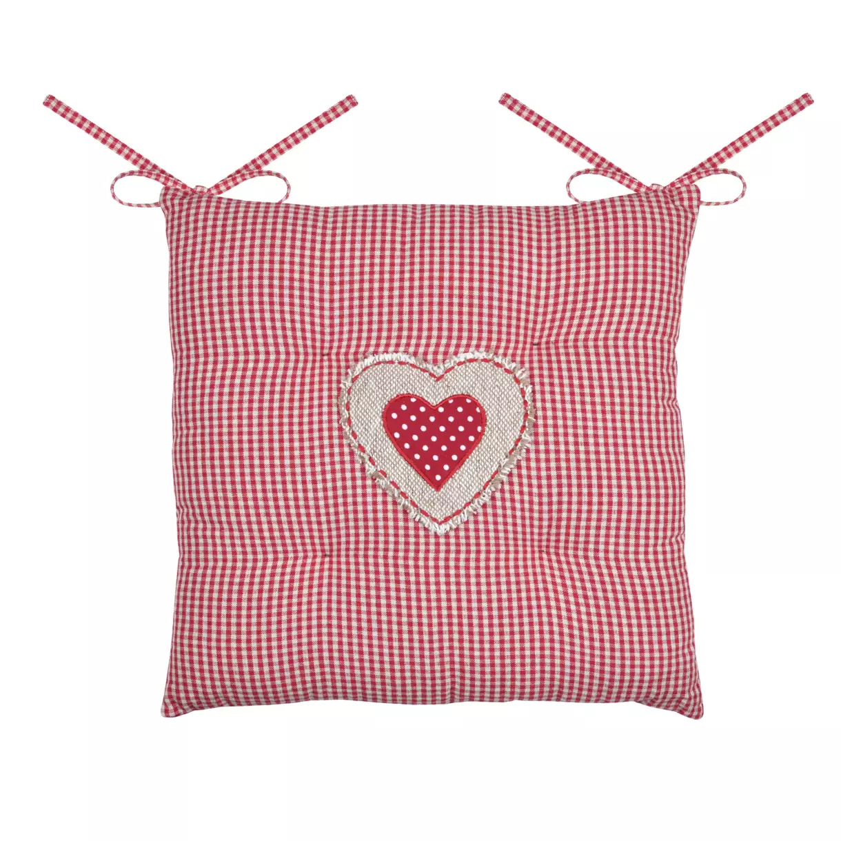 Coussin de chaise carré Marianne Rouge