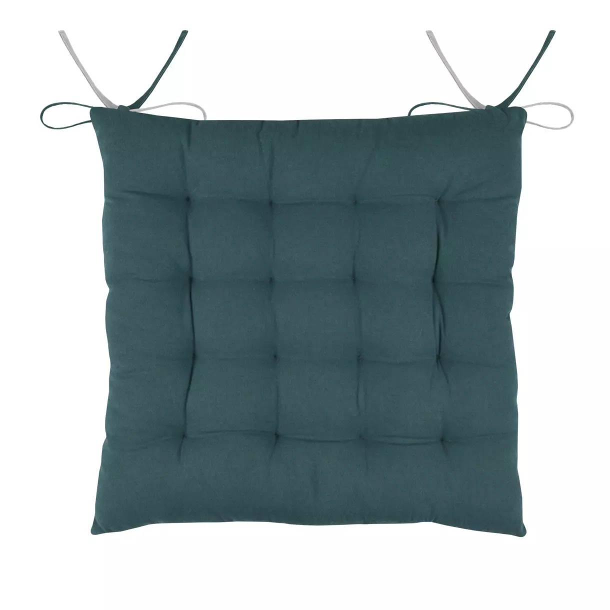 Cojín de silla cuadrado Duo Azul verde