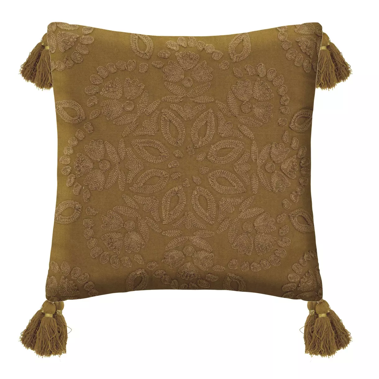 Coussin carré (40 cm) Lona Marron mordoré 1