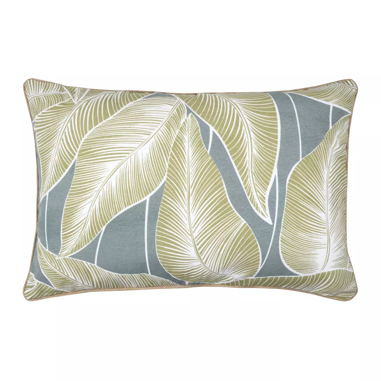 Coussin rectangulaire (60 cm) Rocca Vert sauge