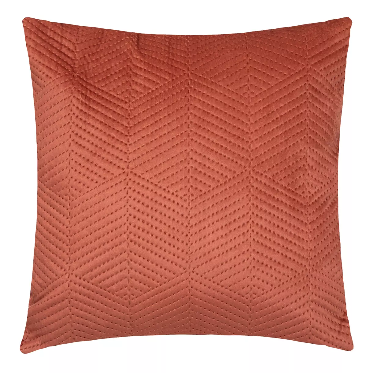 Coussin carré velours (40 cm) Dolce Terracotta