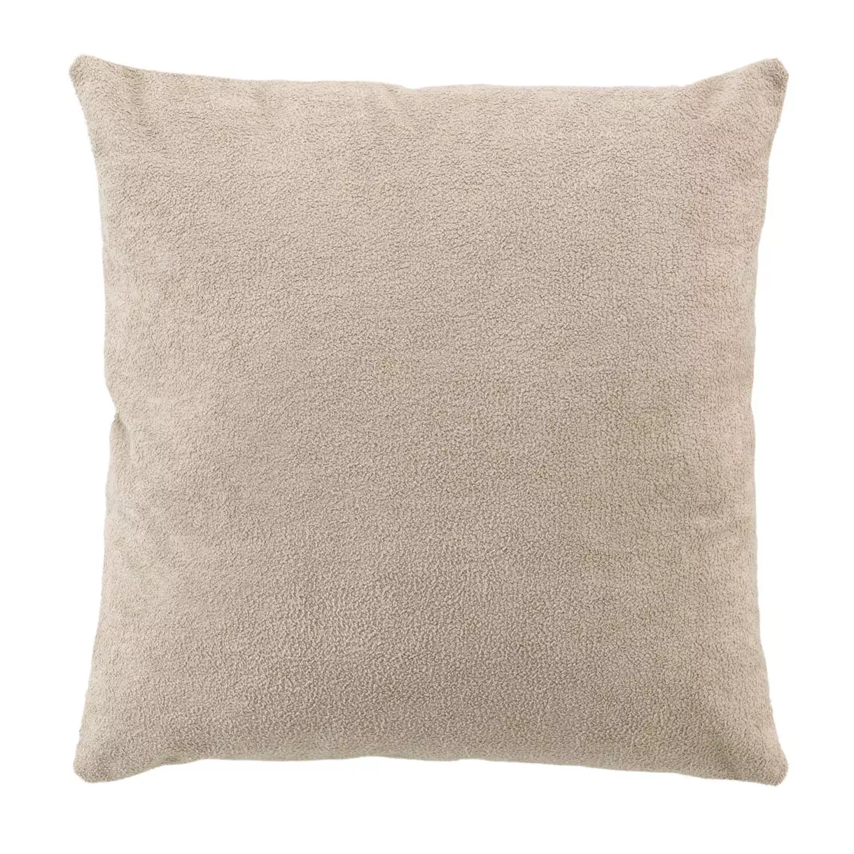 Coussin carré bouclette (45 cm) Tessa Beige